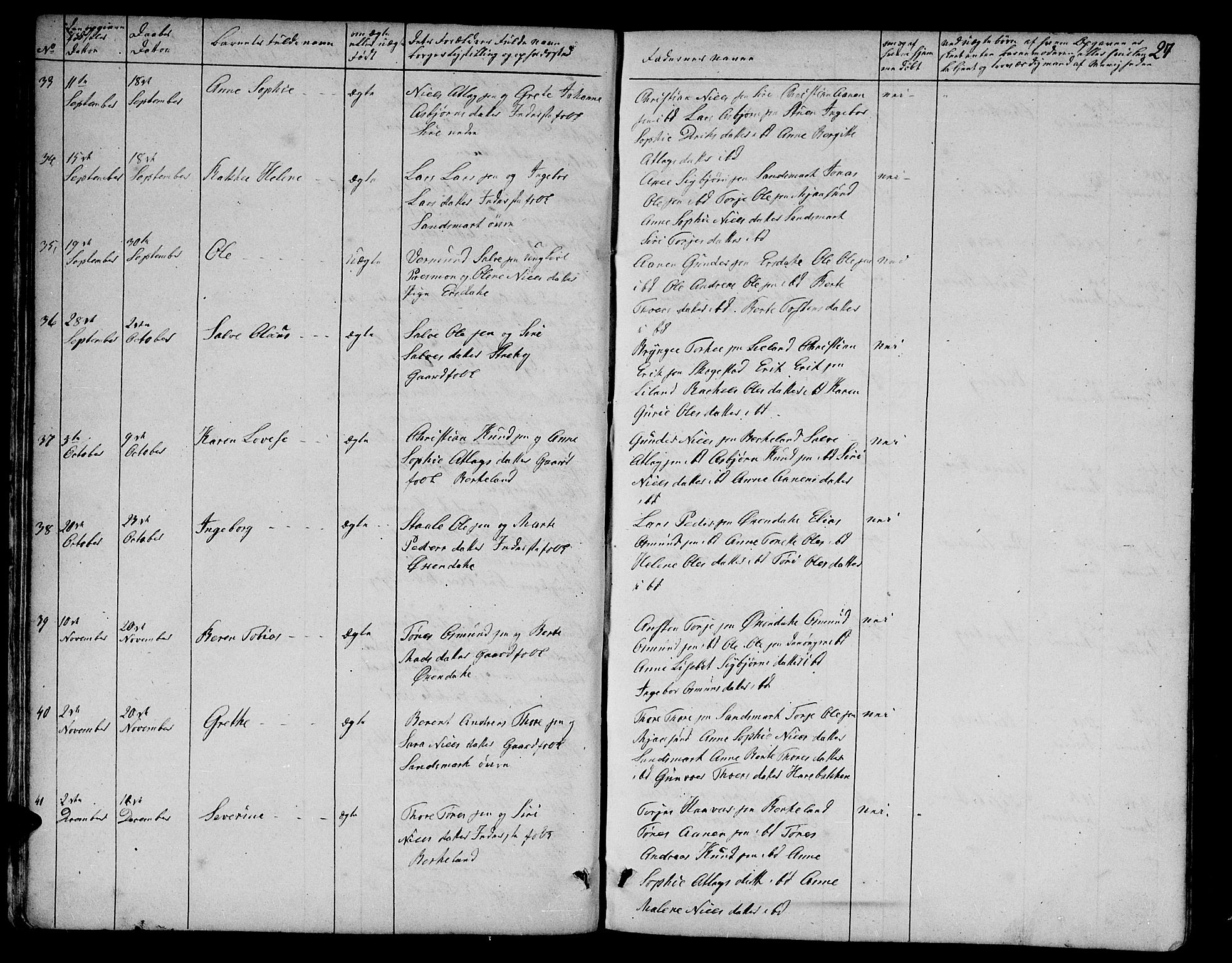 Bakke sokneprestkontor, SAK/1111-0002/F/Fb/Fba/L0001: Parish register (copy) no. B 1, 1849-1879, p. 27