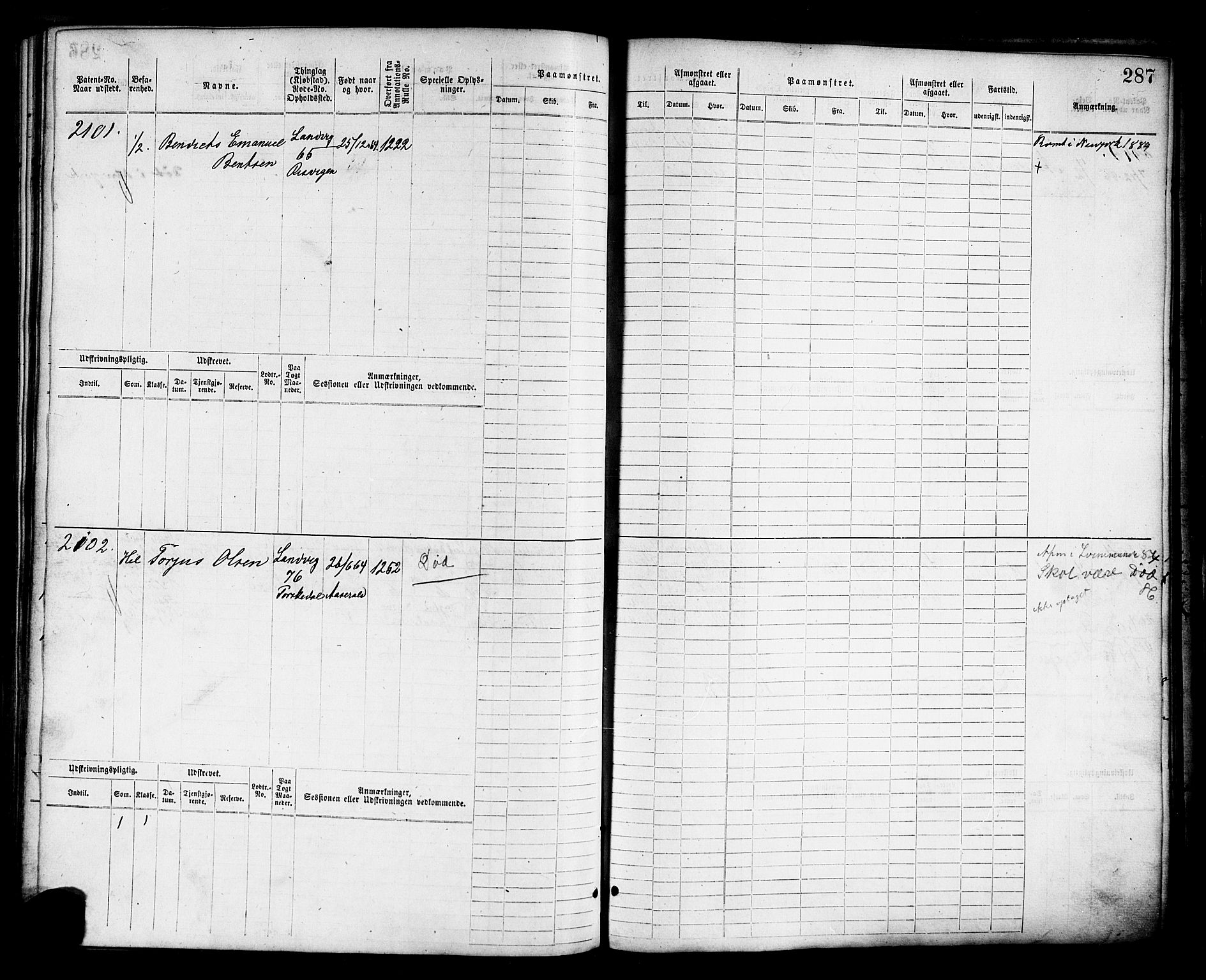 Grimstad mønstringskrets, SAK/2031-0013/F/Fb/L0011: Hovedrulle nr 1529-2290, V-24, 1877-1889, p. 294