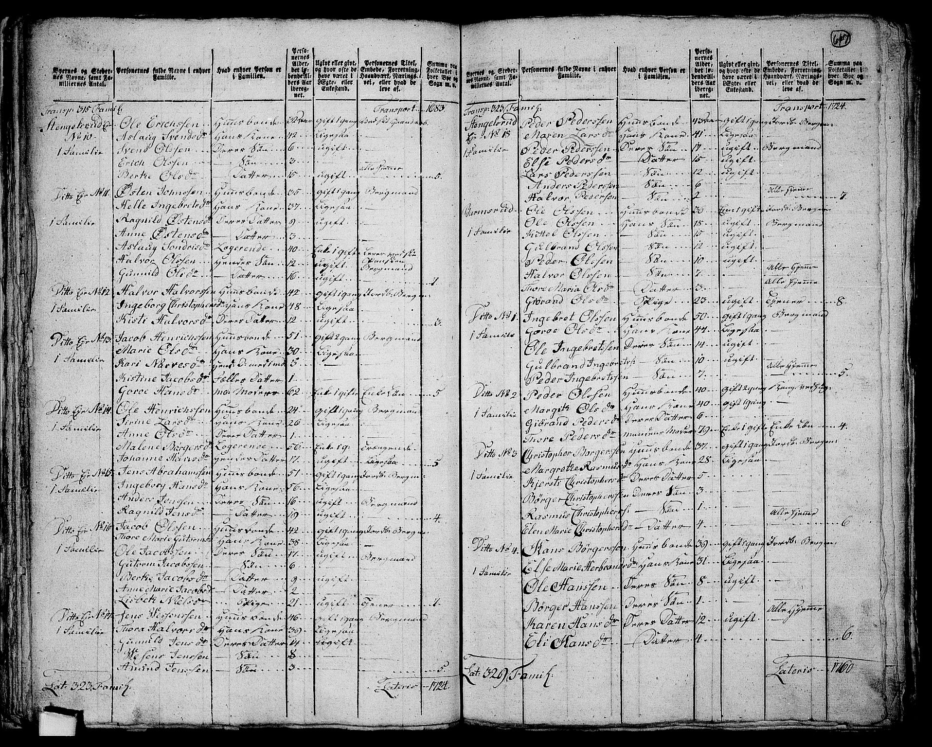 RA, 1801 census for 0629P Sandsvær, 1801, p. 646b-647a
