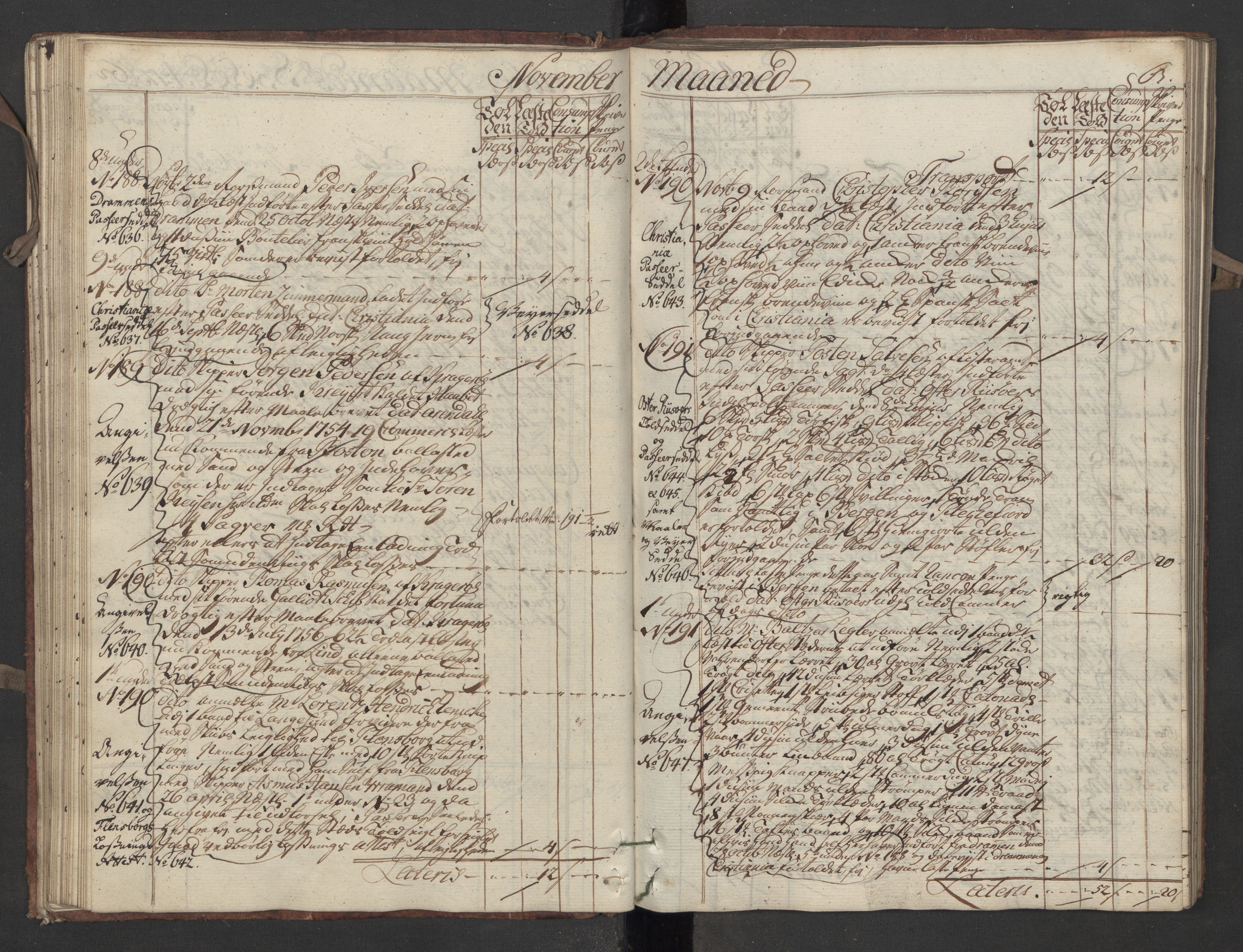 Generaltollkammeret, tollregnskaper, AV/RA-EA-5490/R13/L0020/0001: Tollregnskaper Kragerø / Inngående hovedtollbok, 1756, p. 62b-63a