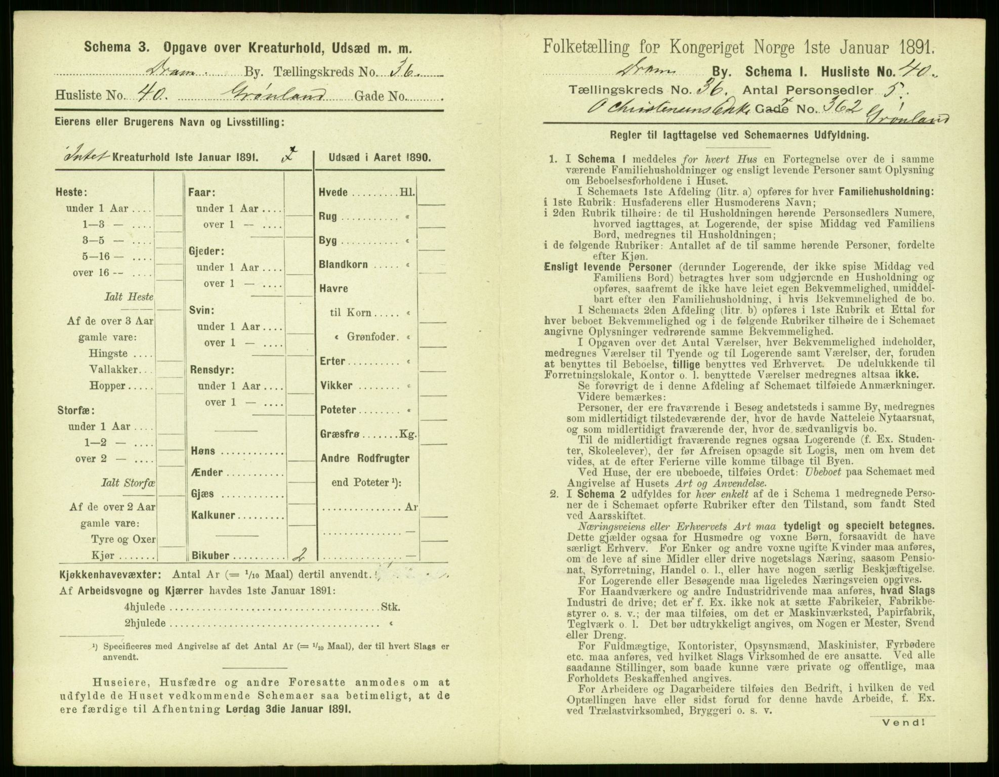 RA, 1891 census for 0602 Drammen, 1891, p. 3349