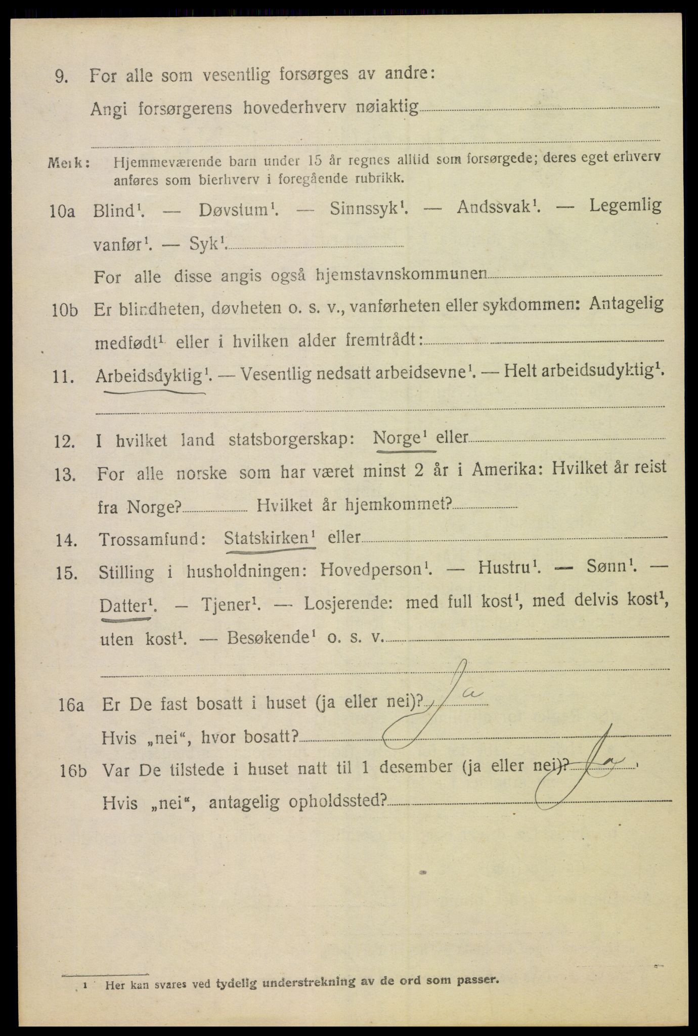 SAH, 1920 census for Vang (Hedmark), 1920, p. 13812