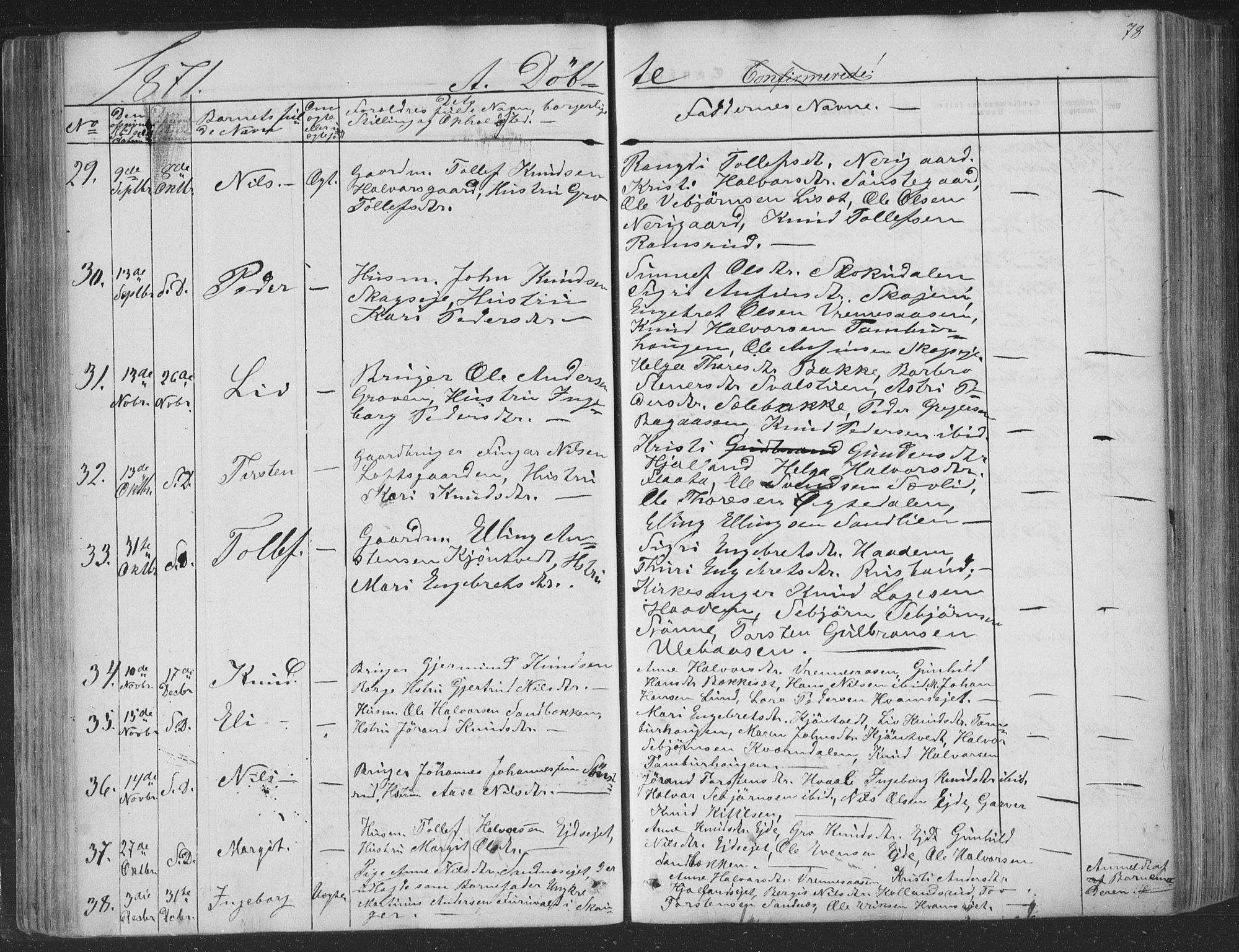 Nore kirkebøker, AV/SAKO-A-238/F/Fa/L0002: Parish register (official) no. I 2, 1856-1871, p. 78