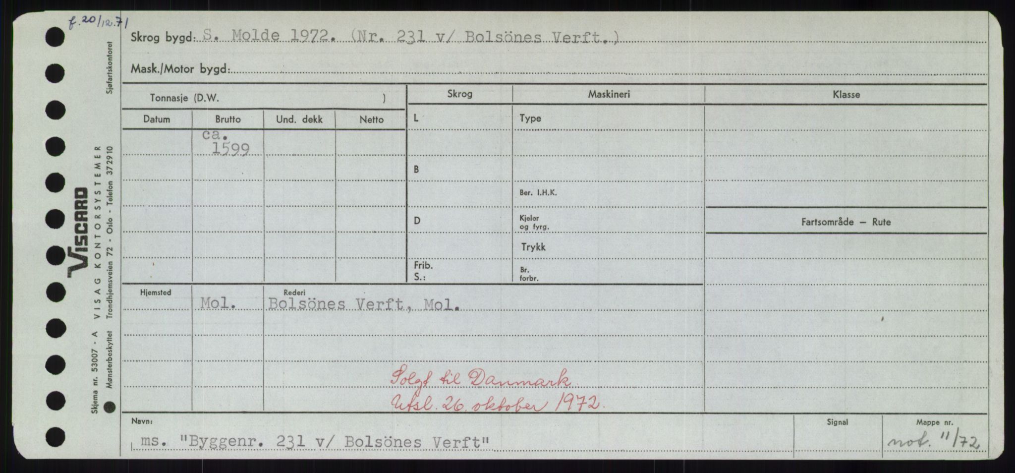 Sjøfartsdirektoratet med forløpere, Skipsmålingen, AV/RA-S-1627/H/Hd/L0006: Fartøy, Byg-Båt, p. 61