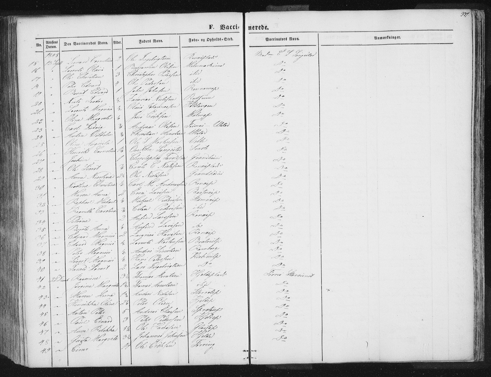 Ministerialprotokoller, klokkerbøker og fødselsregistre - Nord-Trøndelag, SAT/A-1458/741/L0392: Parish register (official) no. 741A06, 1836-1848, p. 337