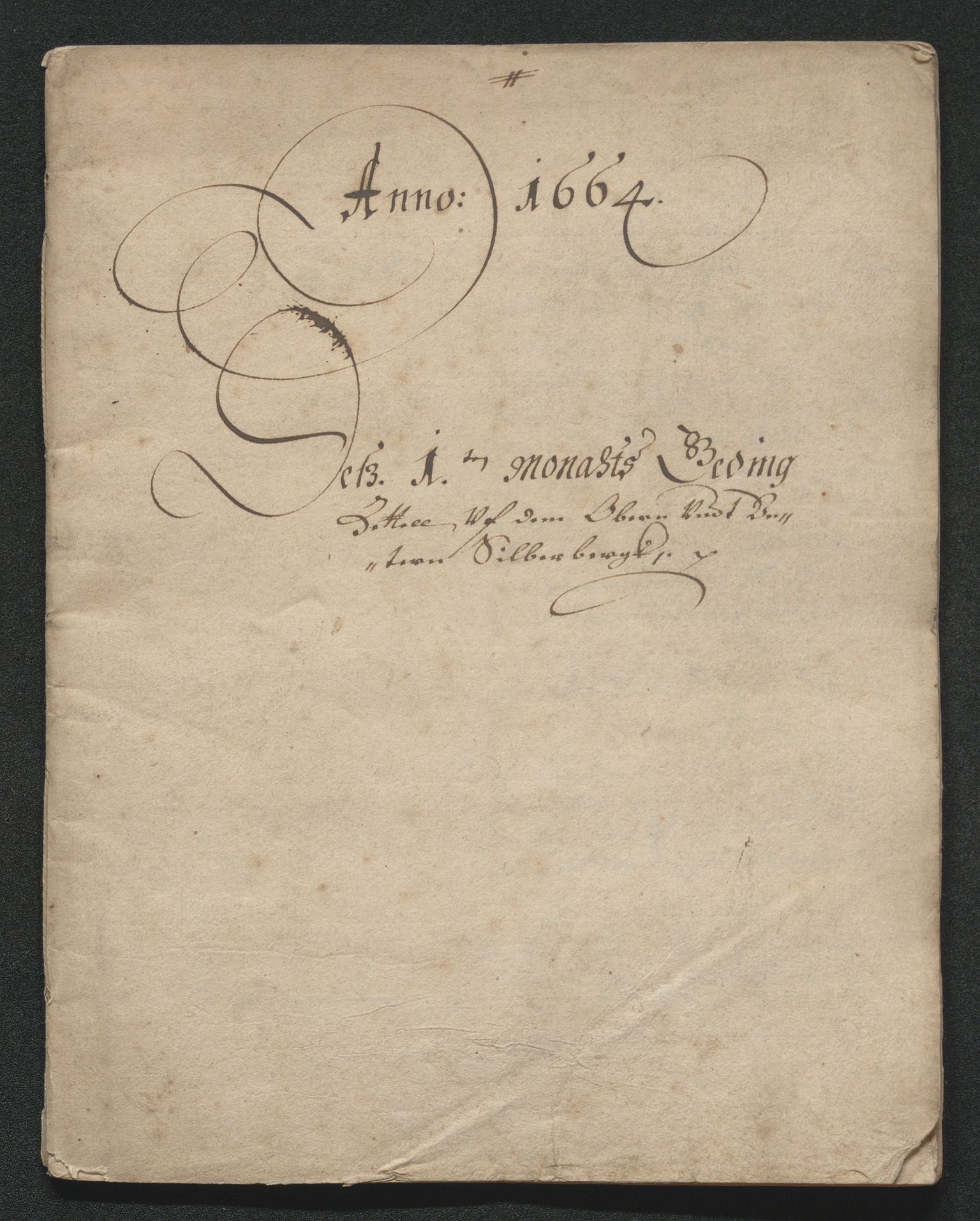 Kongsberg Sølvverk 1623-1816, AV/SAKO-EA-3135/001/D/Dc/Dcd/L0037: Utgiftsregnskap for gruver m.m., 1664-1665, p. 1