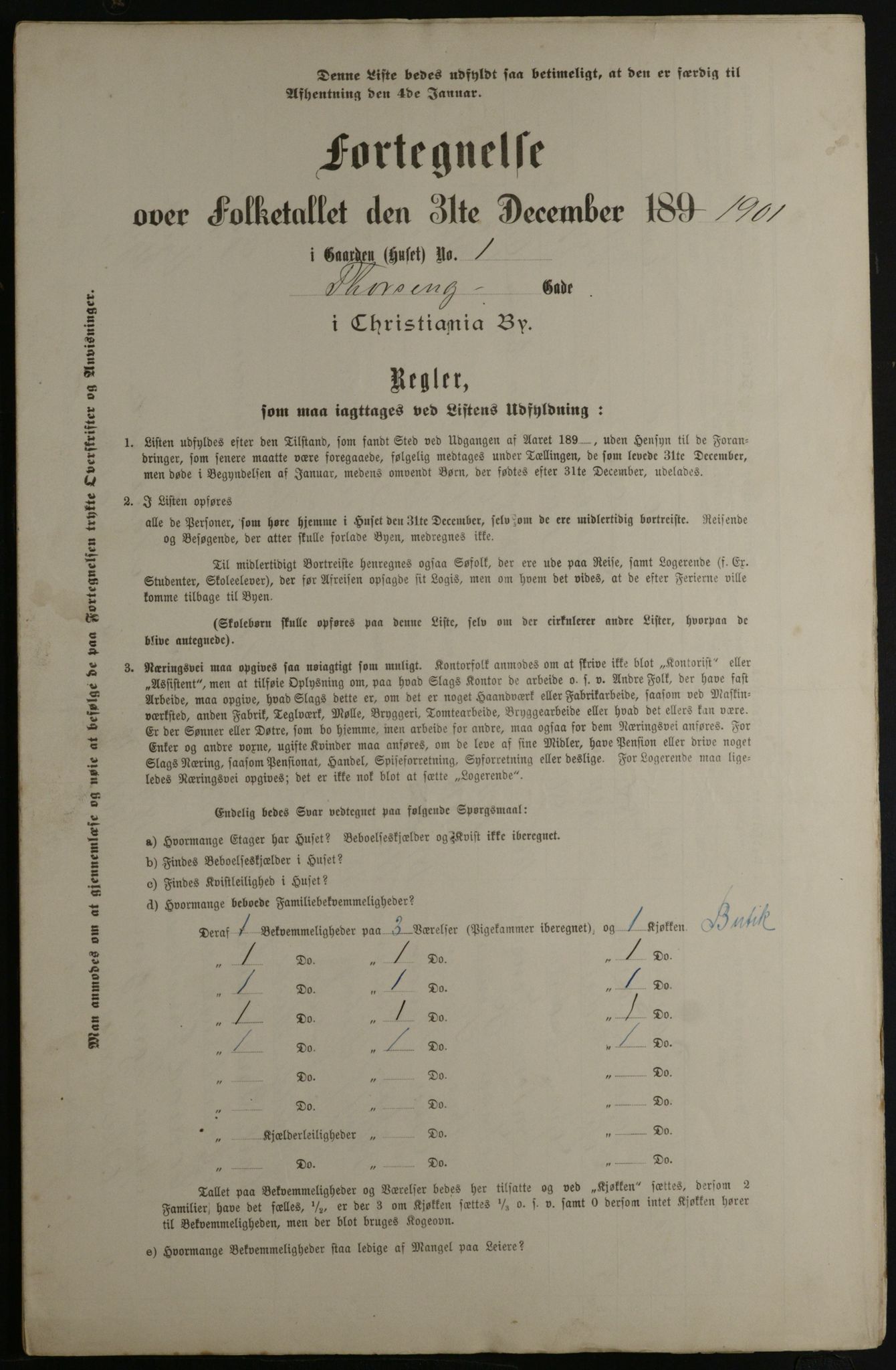 OBA, Municipal Census 1901 for Kristiania, 1901, p. 16789