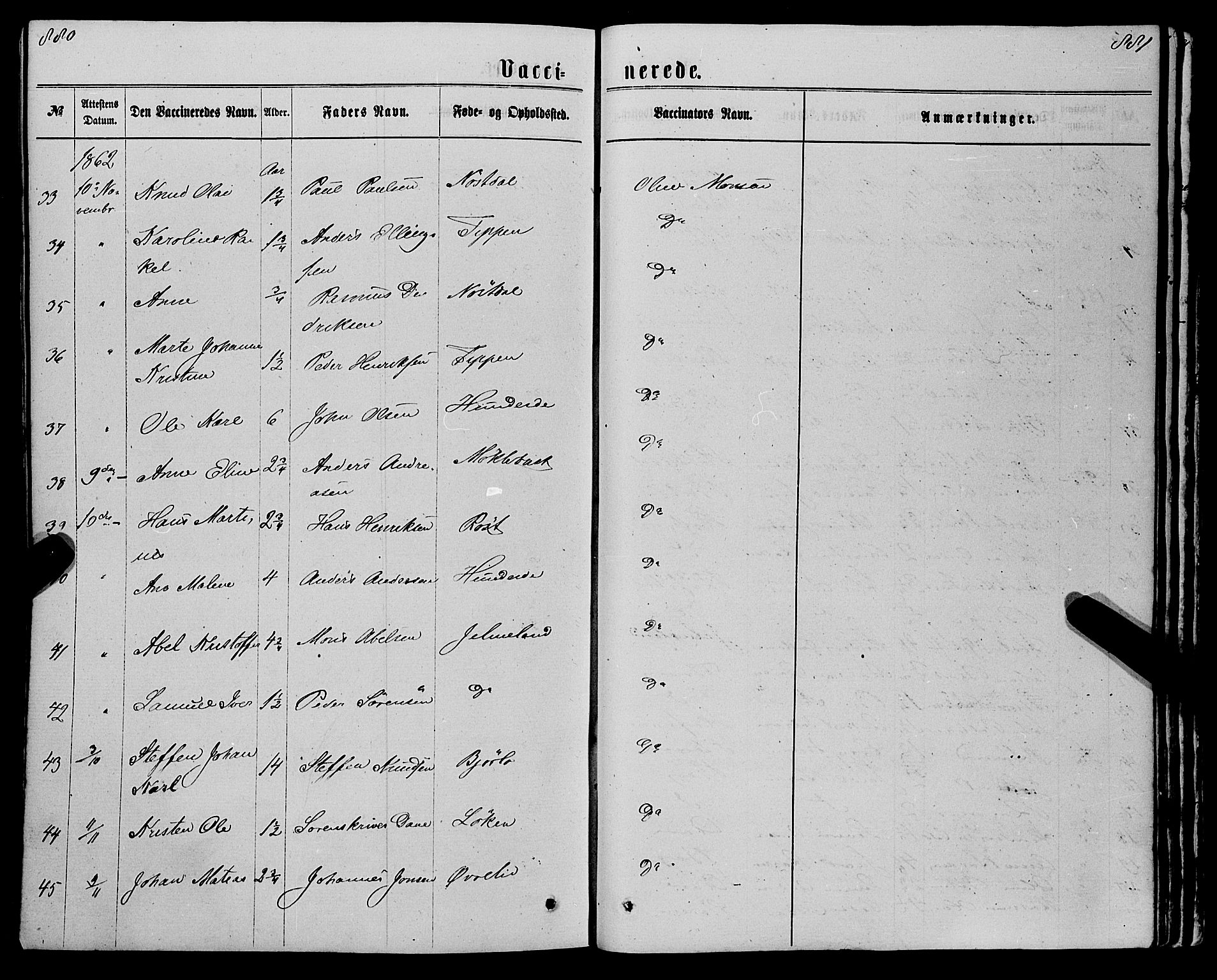 Eid sokneprestembete, AV/SAB-A-82301/H/Haa/Haaa/L0009: Parish register (official) no. A 9, 1861-1868, p. 880-881