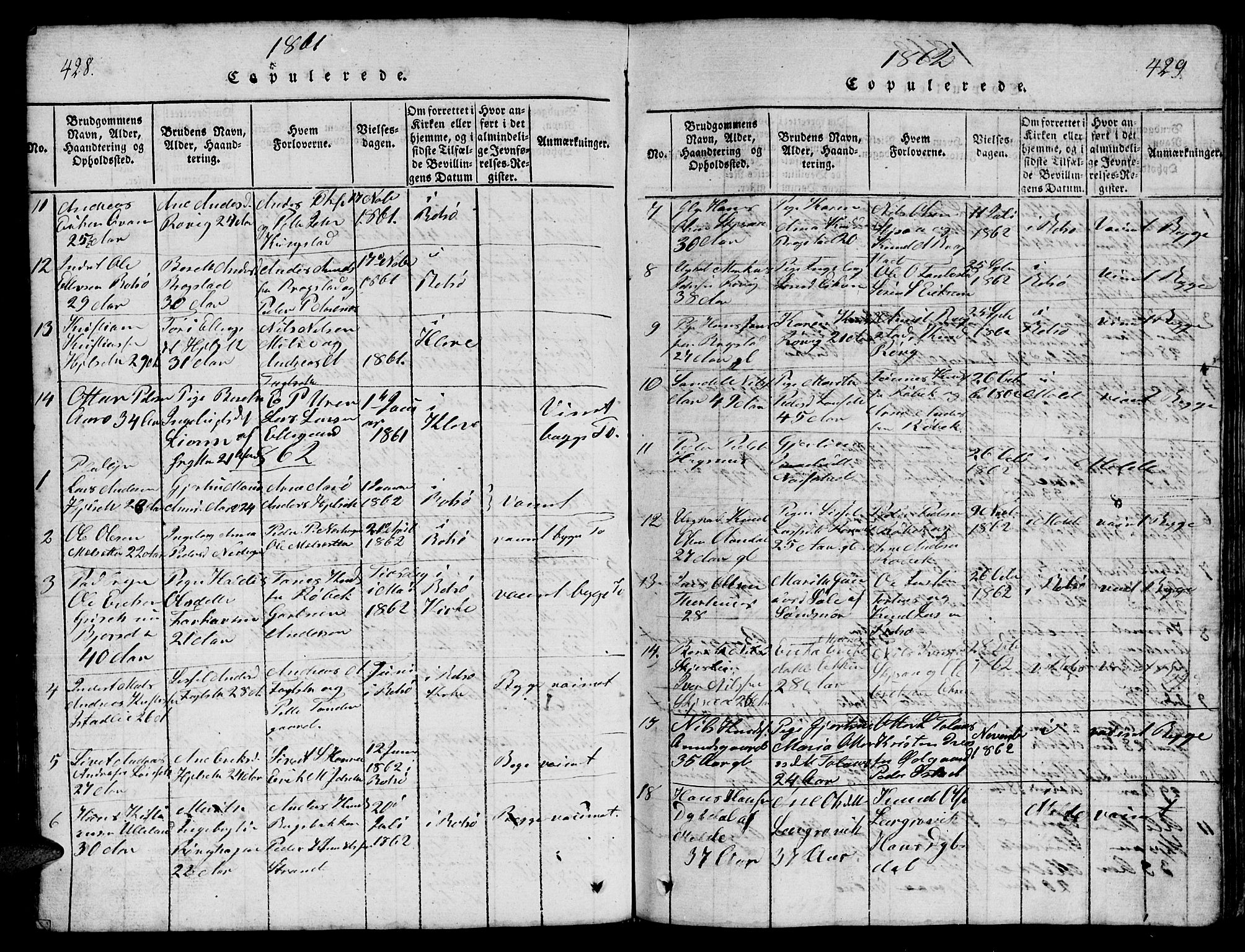 Ministerialprotokoller, klokkerbøker og fødselsregistre - Møre og Romsdal, SAT/A-1454/555/L0665: Parish register (copy) no. 555C01, 1818-1868, p. 428-429