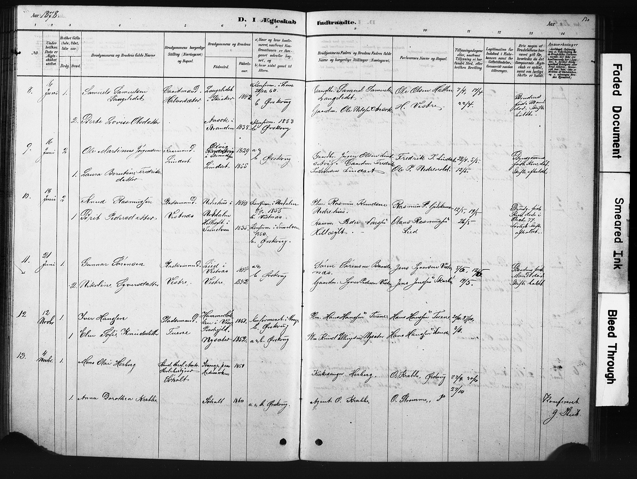 Ministerialprotokoller, klokkerbøker og fødselsregistre - Møre og Romsdal, SAT/A-1454/522/L0326: Parish register (copy) no. 522C05, 1878-1890, p. 120