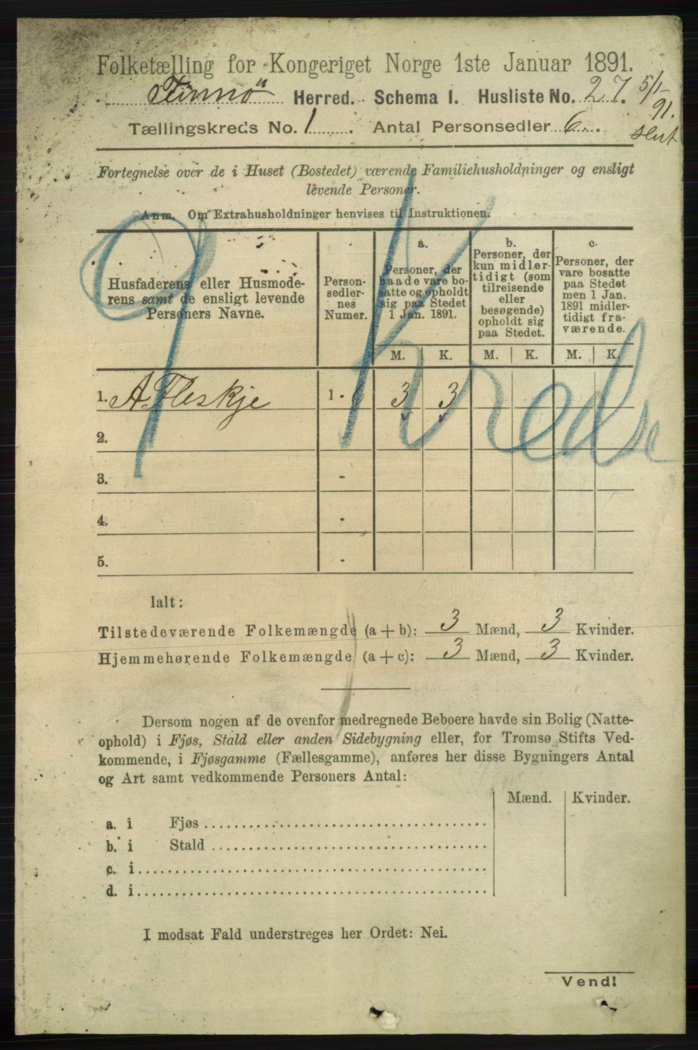 RA, 1891 census for 1141 Finnøy, 1891, p. 50