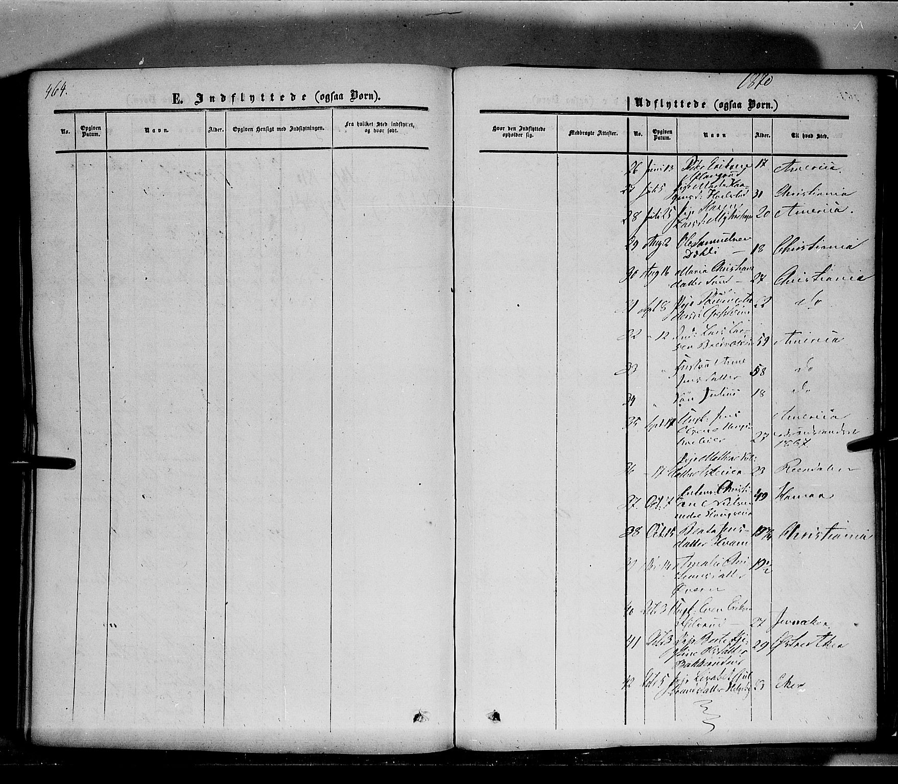Nes prestekontor, Hedmark, SAH/PREST-020/K/Ka/L0004: Parish register (official) no. 4, 1852-1886, p. 464