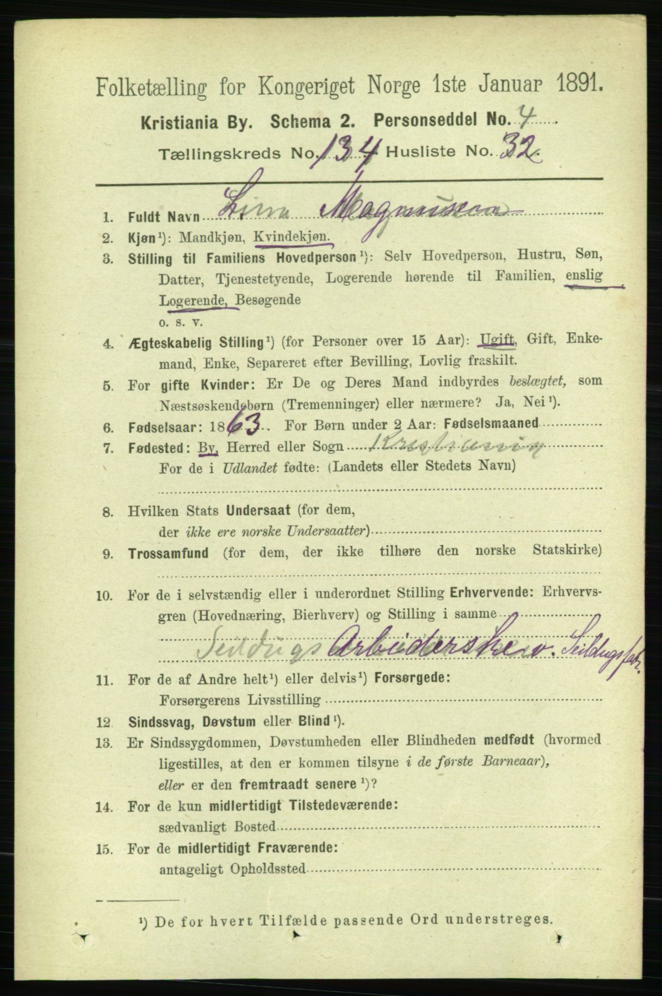 RA, 1891 census for 0301 Kristiania, 1891, p. 74179