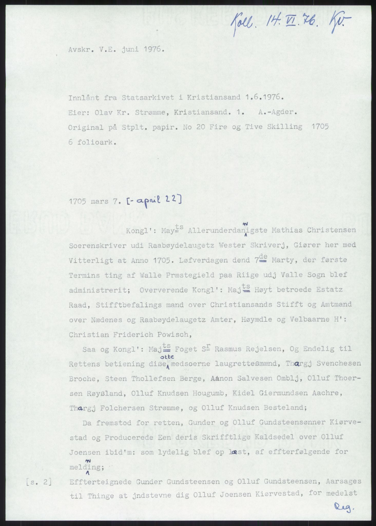 Samlinger til kildeutgivelse, Diplomavskriftsamlingen, RA/EA-4053/H/Ha, p. 924