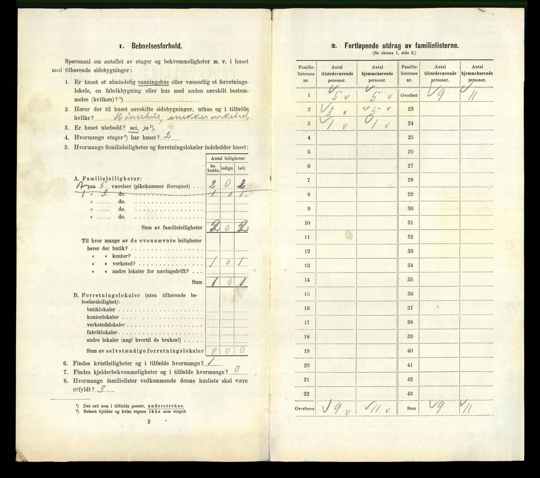 RA, 1910 census for Arendal, 1910, p. 3500