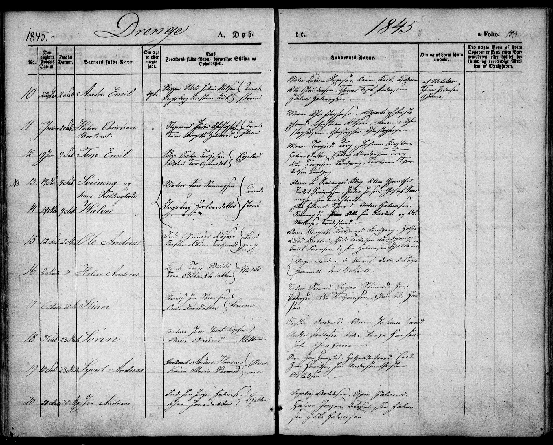 Holt sokneprestkontor, AV/SAK-1111-0021/F/Fa/L0007: Parish register (official) no. A 7, 1836-1848, p. 103