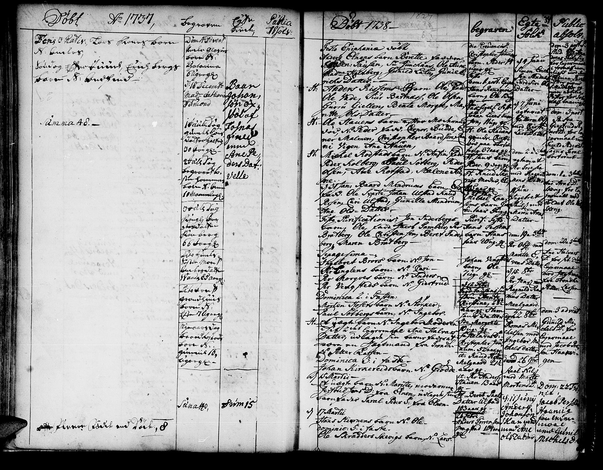 Ministerialprotokoller, klokkerbøker og fødselsregistre - Nord-Trøndelag, SAT/A-1458/741/L0385: Parish register (official) no. 741A01, 1722-1815, p. 34