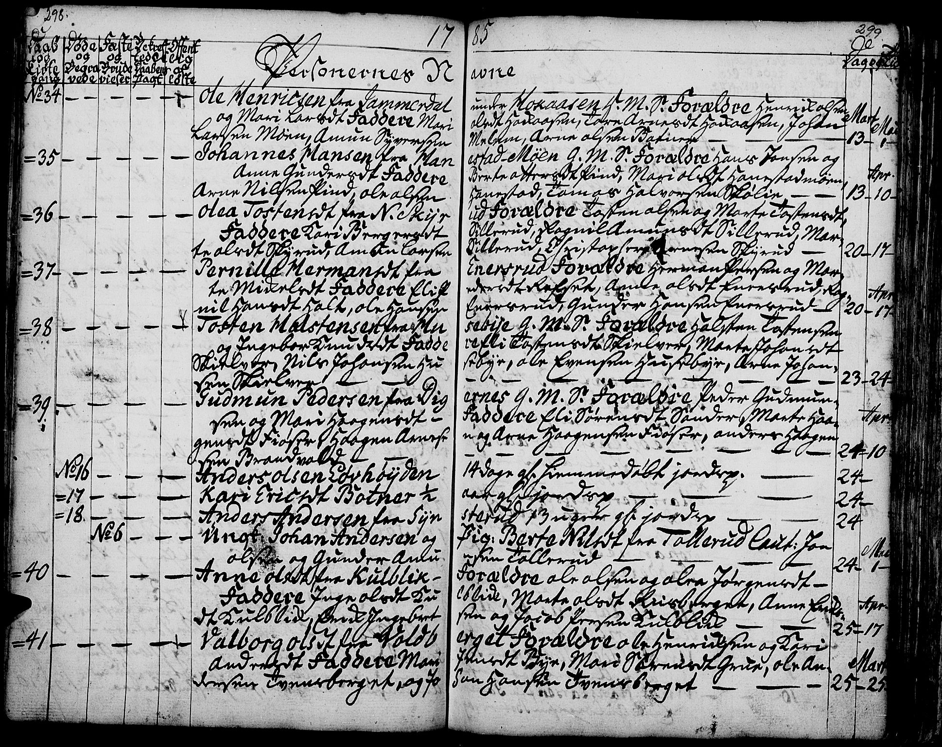 Grue prestekontor, AV/SAH-PREST-036/H/Ha/Haa/L0003: Parish register (official) no. 3, 1774-1792, p. 298-299