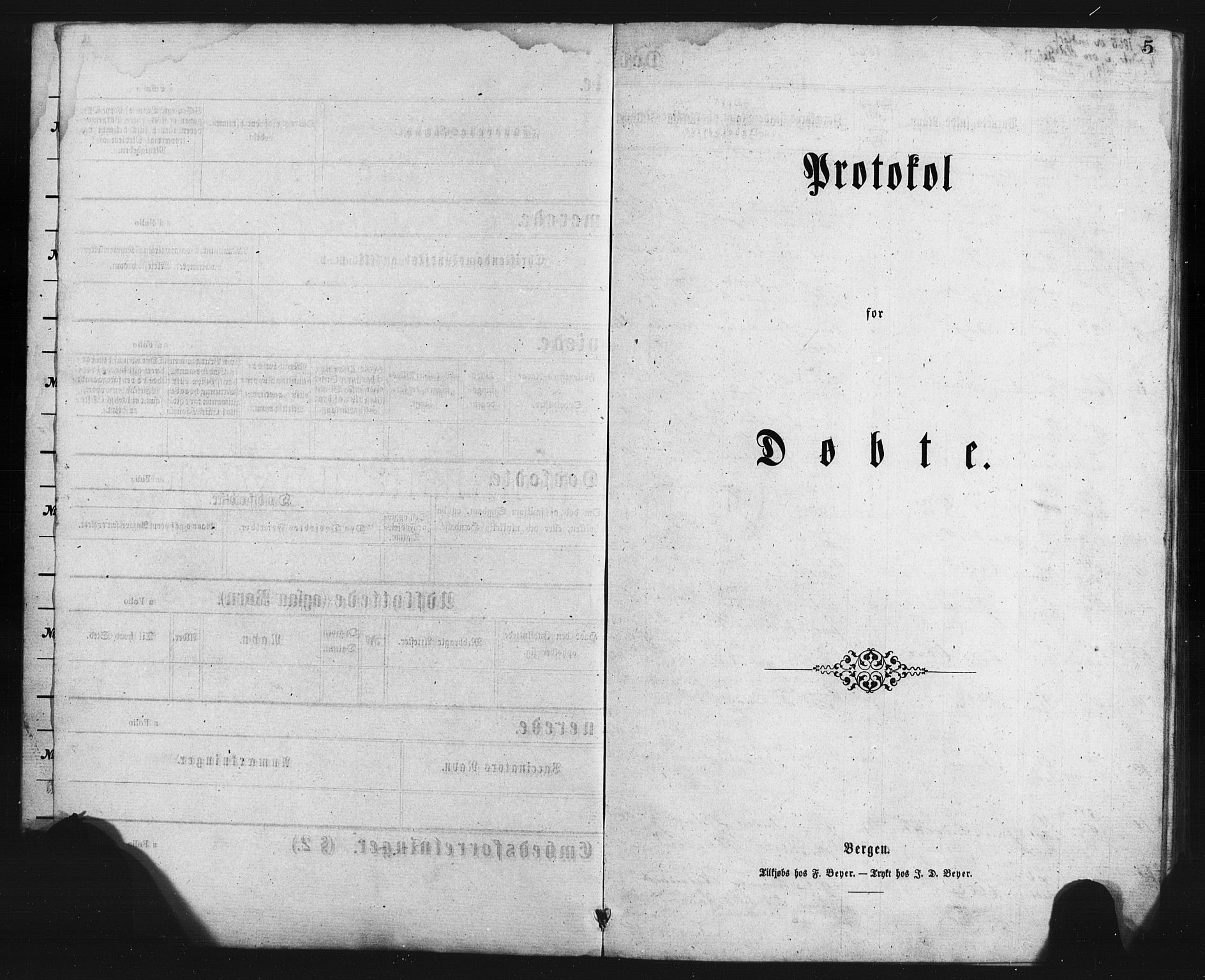 Austevoll sokneprestembete, AV/SAB-A-74201/H/Ha/Hab/Habb/L0002: Parish register (copy) no. B 2, 1865-1878, p. 5
