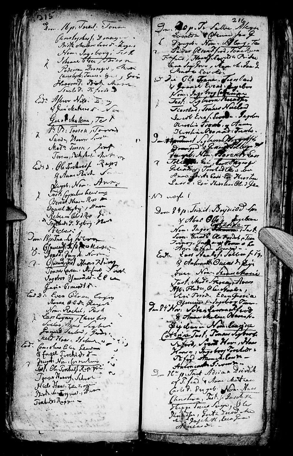 Flekkefjord sokneprestkontor, AV/SAK-1111-0012/F/Fa/Fac/L0001: Parish register (official) no. A 1, 1773-1806, p. 215-216