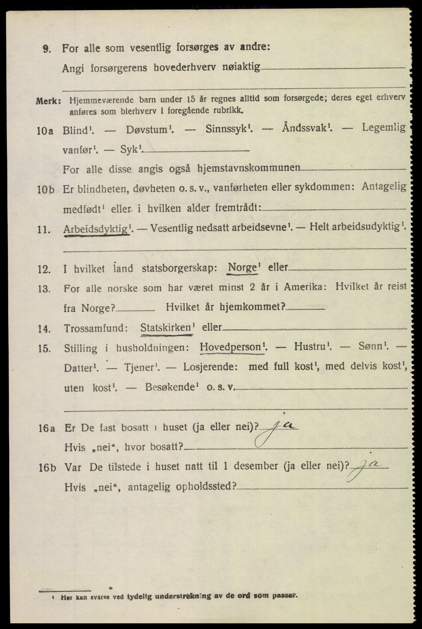 SAK, 1920 census for Holt, 1920, p. 2091