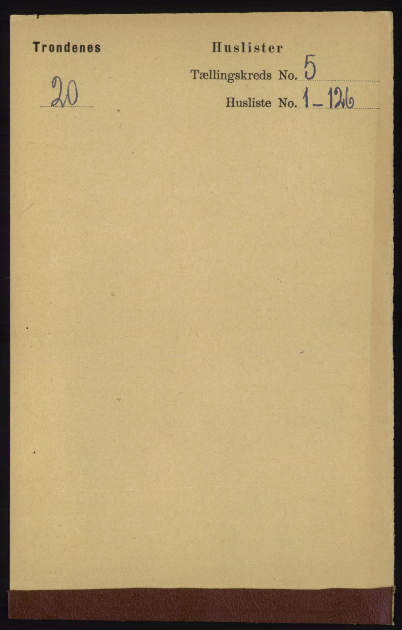 RA, 1891 census for 1914 Trondenes, 1891, p. 2695