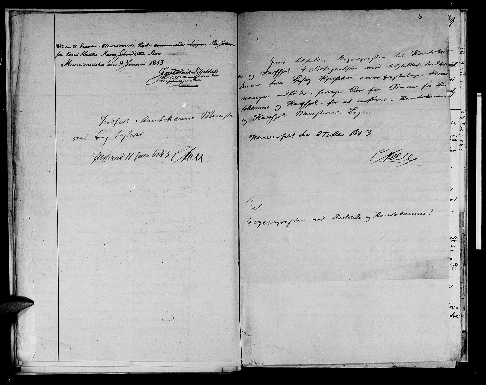 Kistrand/Porsanger sokneprestembete, SATØ/S-1351/H/Ha/L0011.kirke: Parish register (official) no. 11, 1840-1849, p. 6