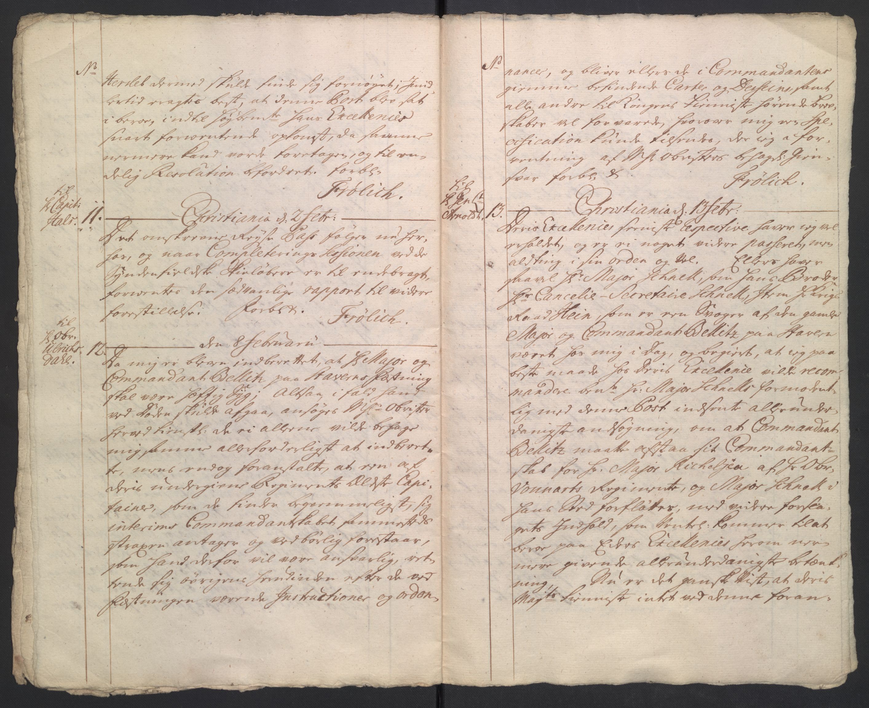 Kommanderende general (KG I) med Det norske krigsdirektorium, AV/RA-EA-5419/B/L0017: Kommanderende generals kopibok, 1737