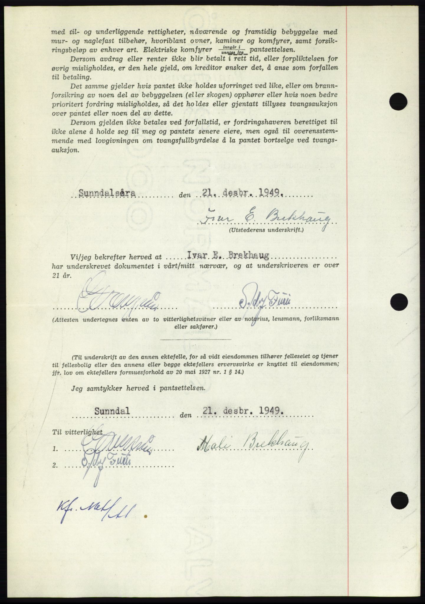 Nordmøre sorenskriveri, AV/SAT-A-4132/1/2/2Ca: Mortgage book no. B103, 1949-1950, Diary no: : 175/1950