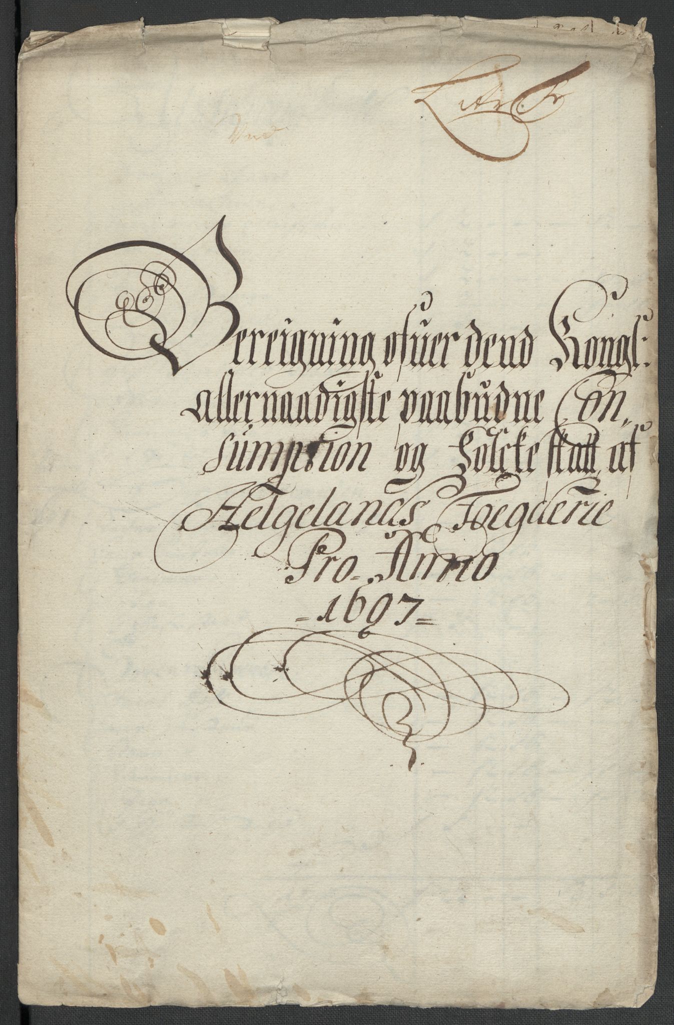 Rentekammeret inntil 1814, Reviderte regnskaper, Fogderegnskap, AV/RA-EA-4092/R65/L4506: Fogderegnskap Helgeland, 1697-1698, p. 111