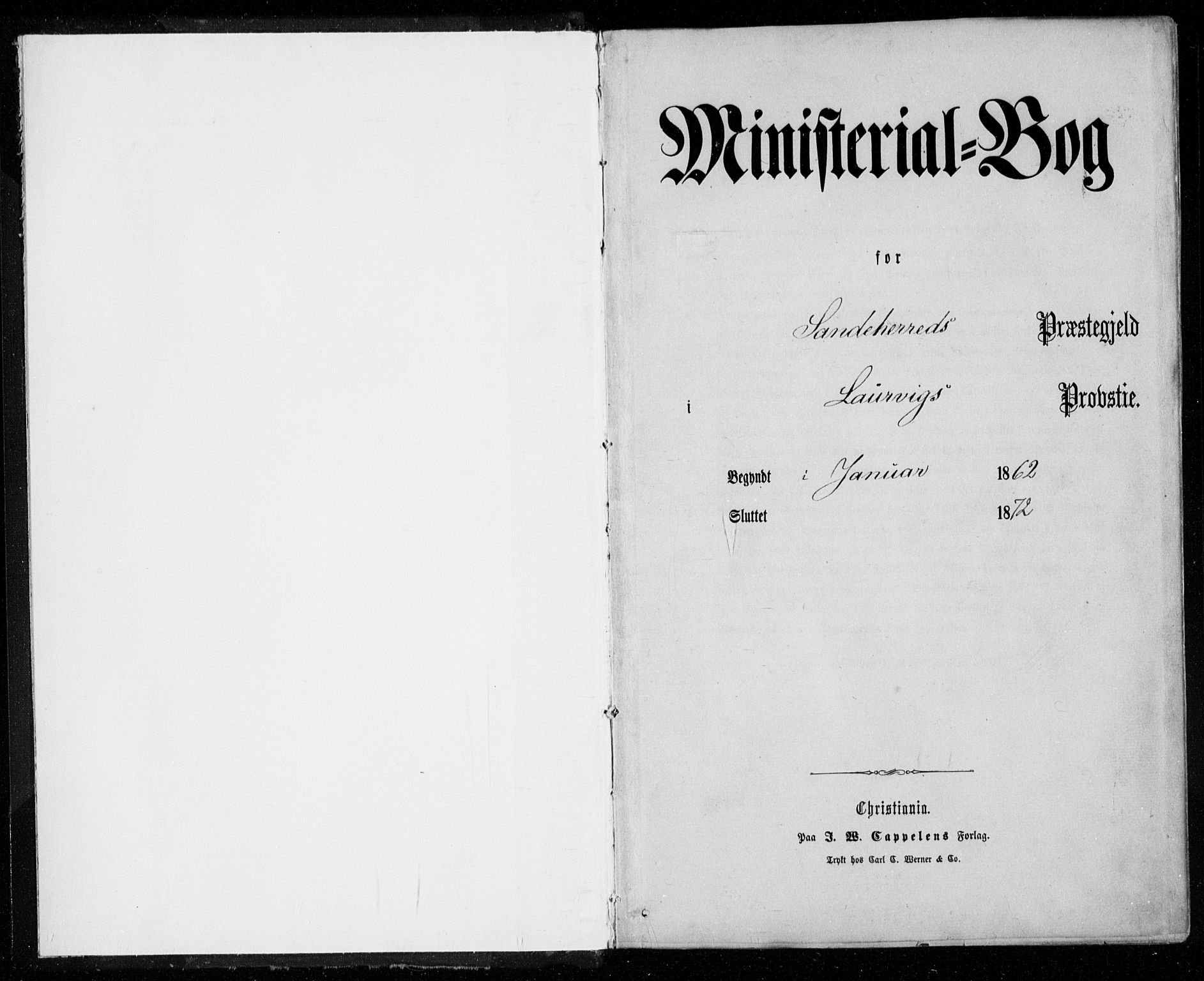 Sandar kirkebøker, SAKO/A-243/F/Fa/L0008: Parish register (official) no. 8, 1862-1871