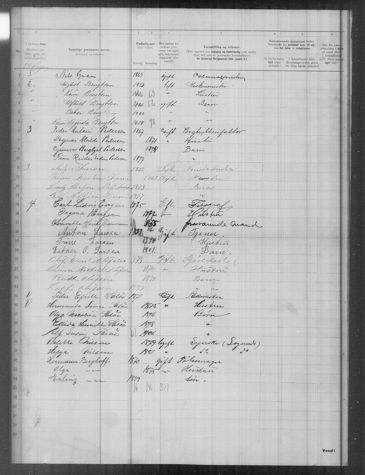 OBA, Municipal Census 1902 for Kristiania, 1902, p. 15601