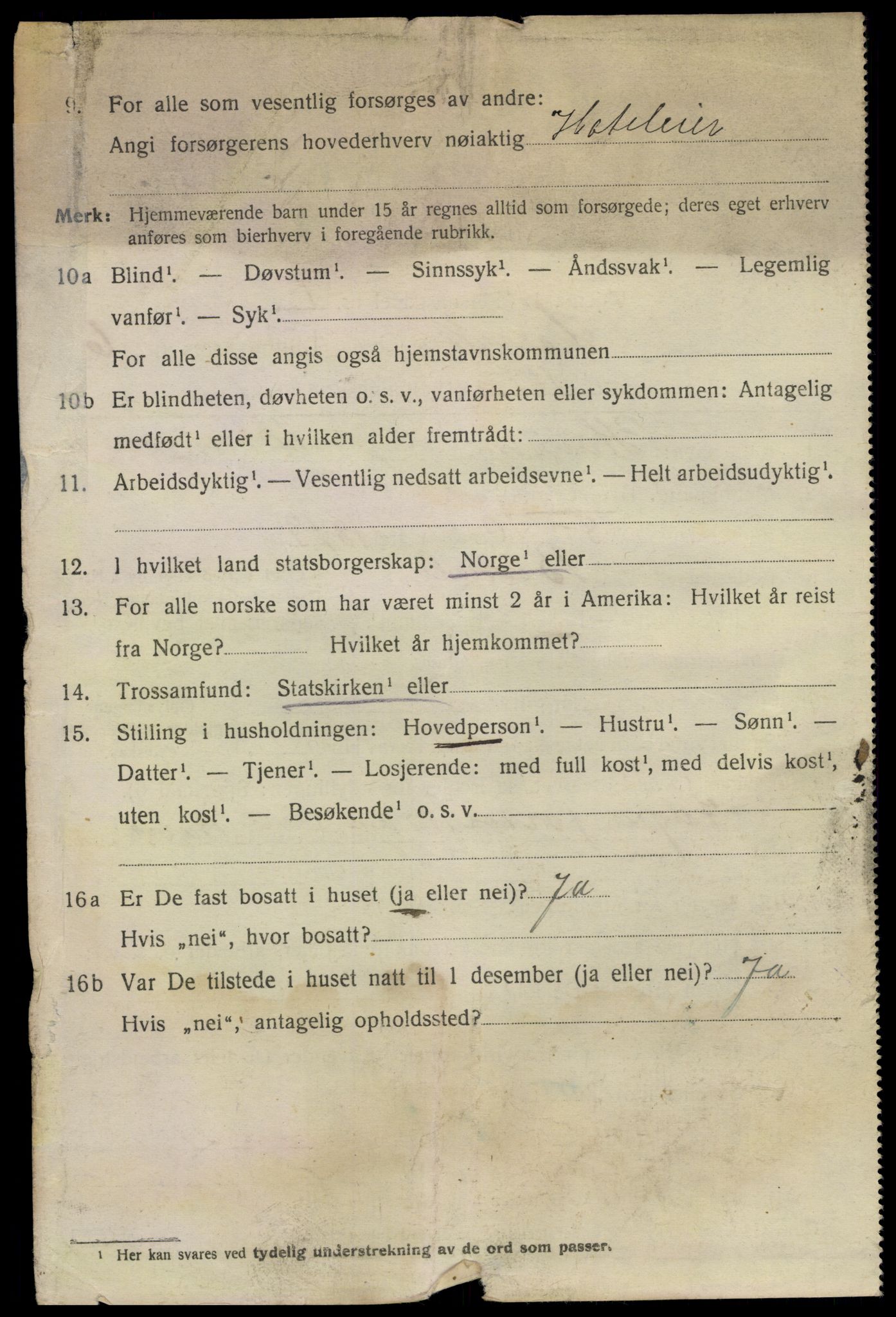 SAKO, 1920 census for Larvik, 1920, p. 20677