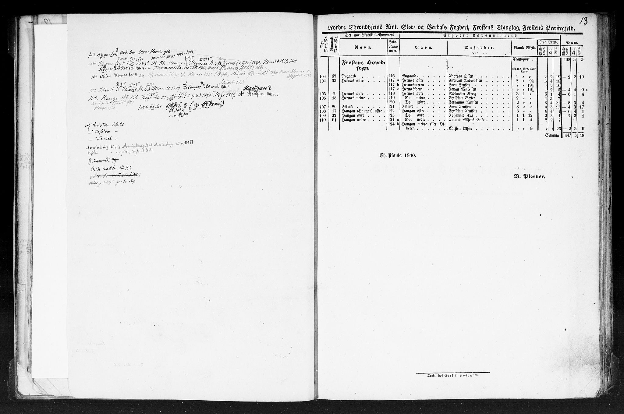 Rygh, AV/RA-PA-0034/F/Fb/L0015/0001: Matrikkelen for 1838 / Matrikkelen for 1838 - Nordre Trondhjems amt (Nord-Trøndelag fylke), 1838, p. 13