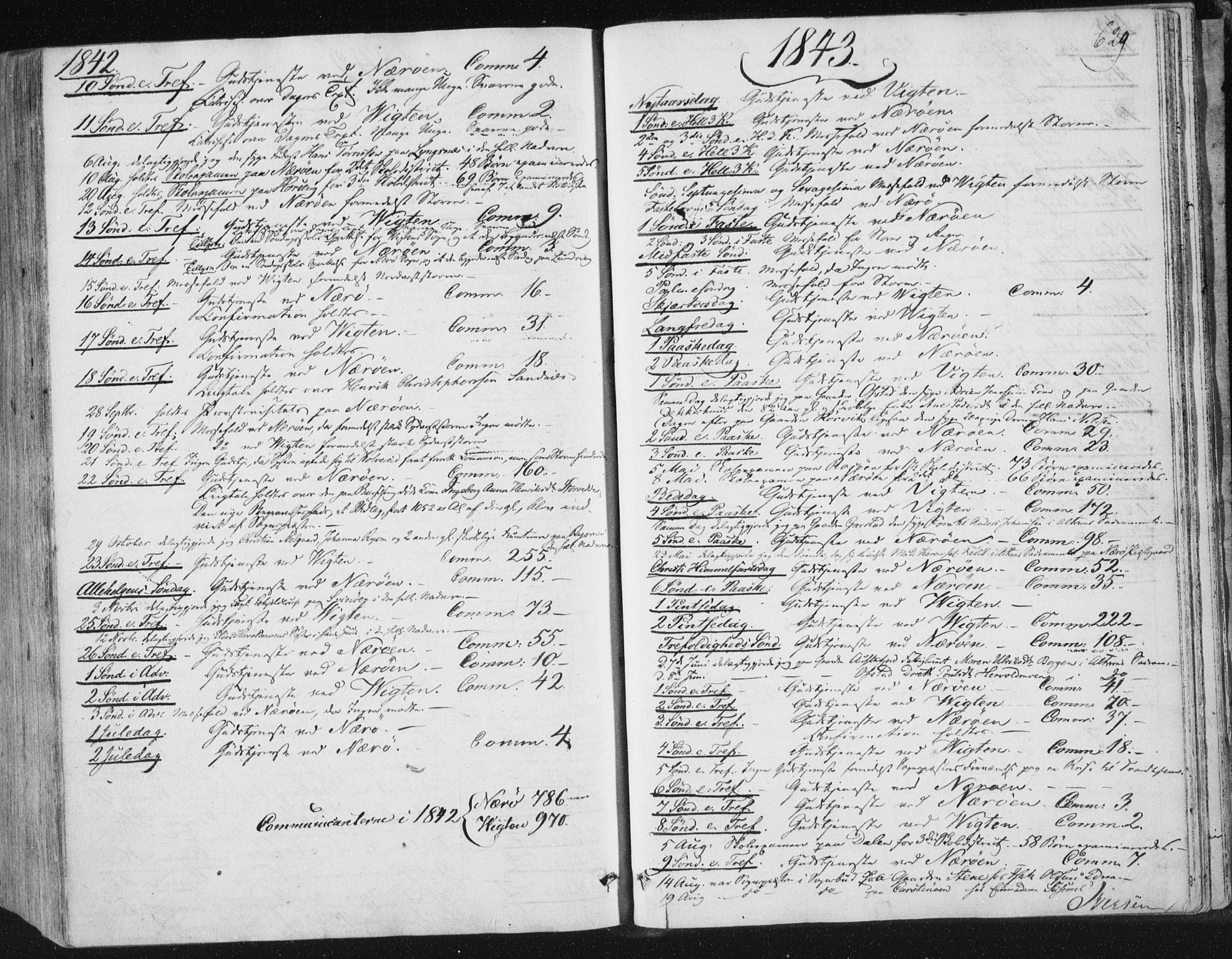 Ministerialprotokoller, klokkerbøker og fødselsregistre - Nord-Trøndelag, SAT/A-1458/784/L0669: Parish register (official) no. 784A04, 1829-1859, p. 629