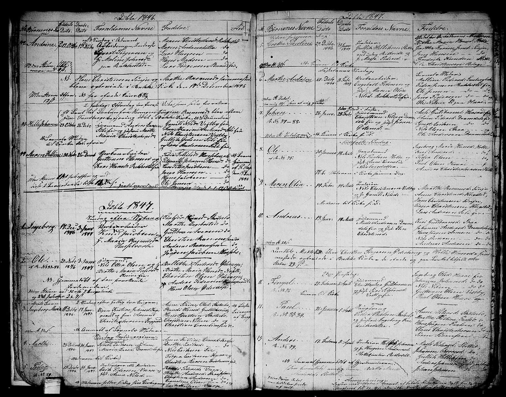 Eiker kirkebøker, SAKO/A-4/G/Gb/L0001: Parish register (copy) no. II 1, 1844-1864, p. 16-17
