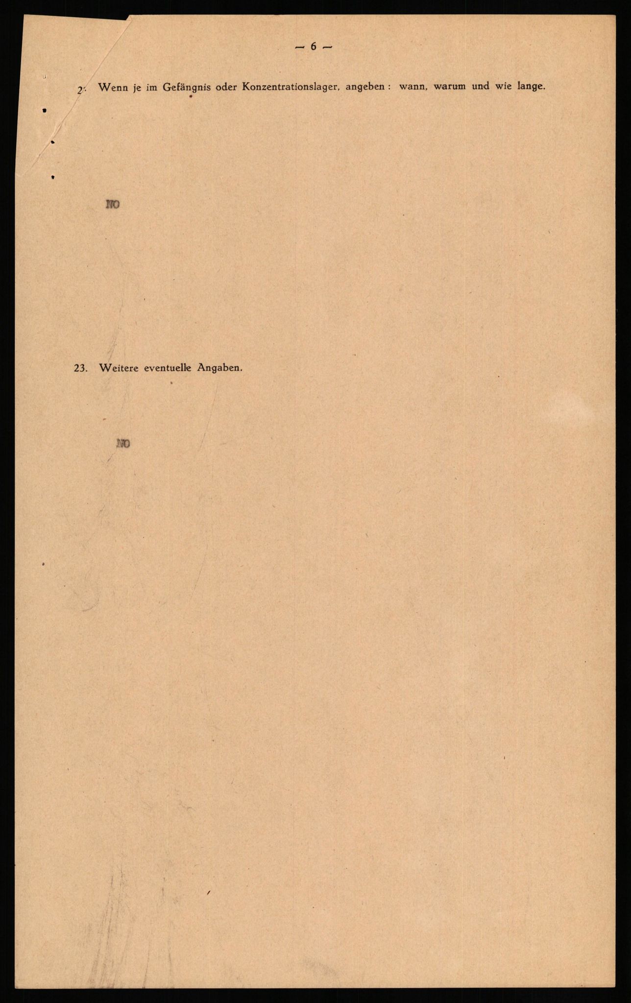 Forsvaret, Forsvarets overkommando II, AV/RA-RAFA-3915/D/Db/L0027: CI Questionaires. Tyske okkupasjonsstyrker i Norge. Tyskere., 1945-1946, p. 471