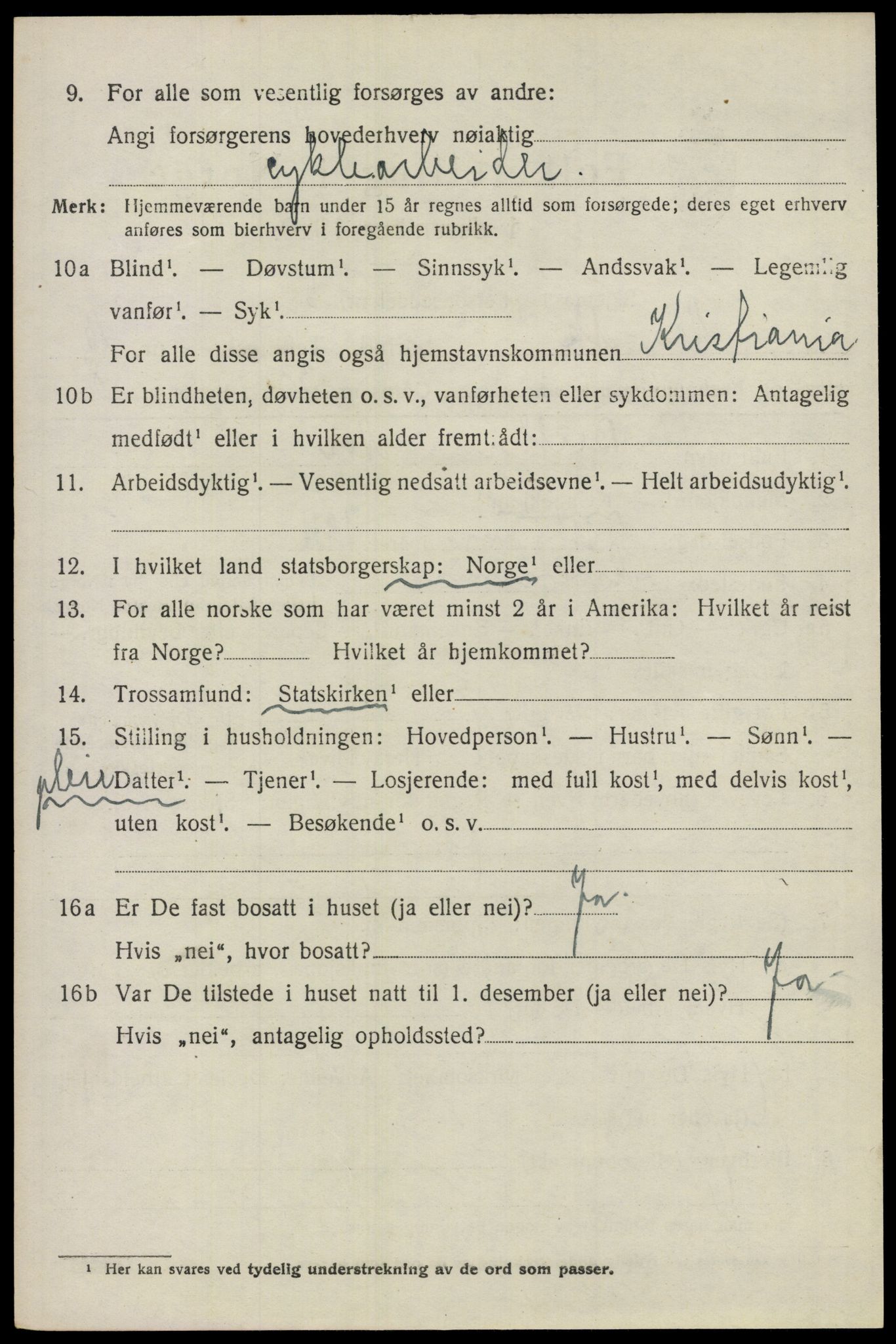 SAO, 1920 census for Nes, 1920, p. 15187