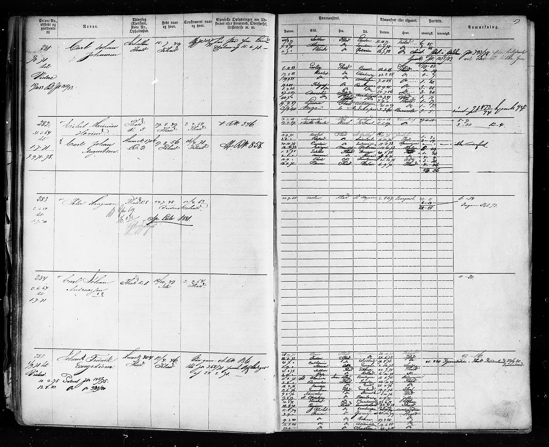 Halden mønstringskontor, SAO/A-10569a/F/Fc/Fca/L0004: Annotasjonsrulle, 1868-1875, p. 60