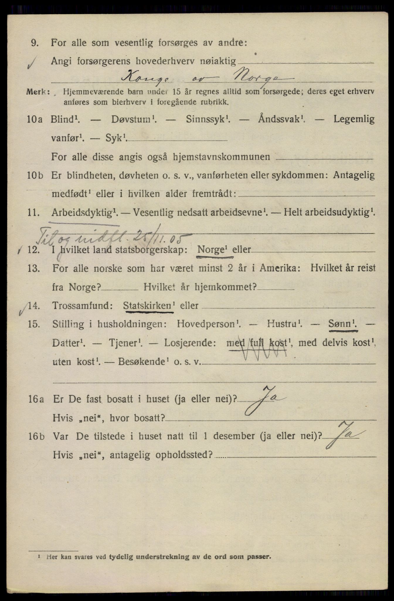 SAO, 1920 census for Kristiania, 1920, p. 200588