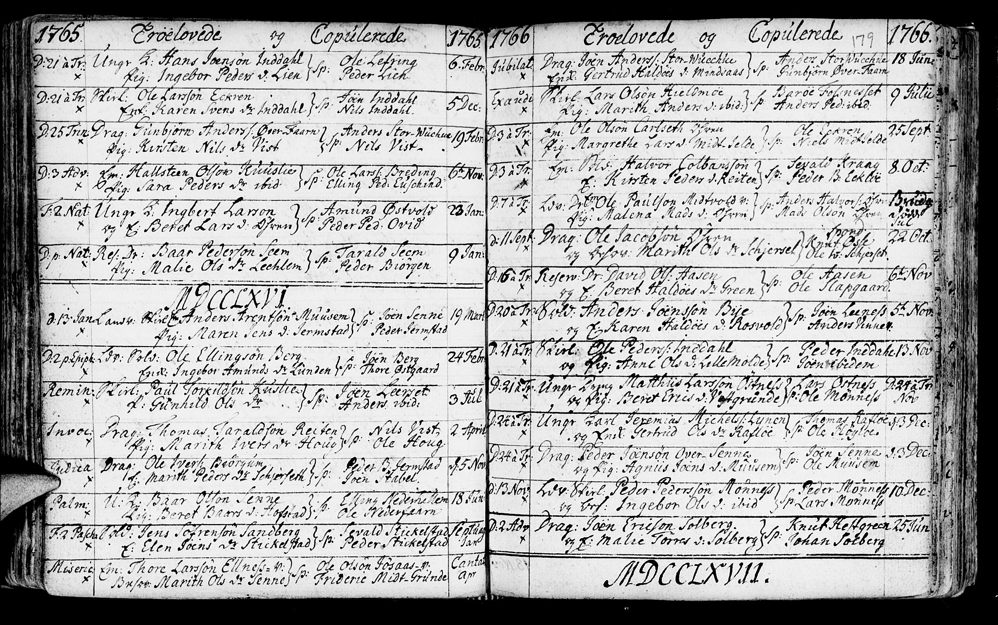 Ministerialprotokoller, klokkerbøker og fødselsregistre - Nord-Trøndelag, SAT/A-1458/723/L0231: Parish register (official) no. 723A02, 1748-1780, p. 179