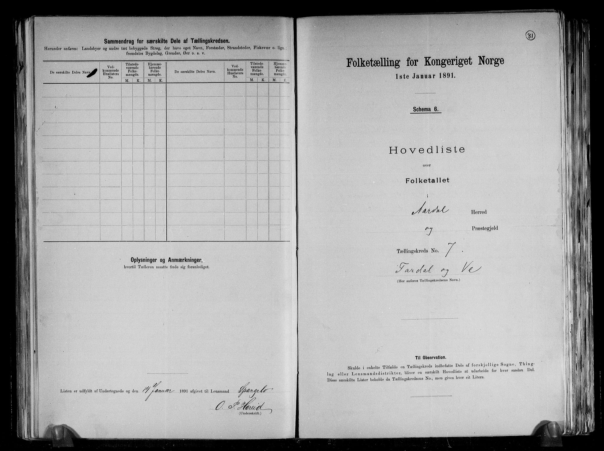 RA, 1891 census for 1424 Årdal, 1891, p. 17