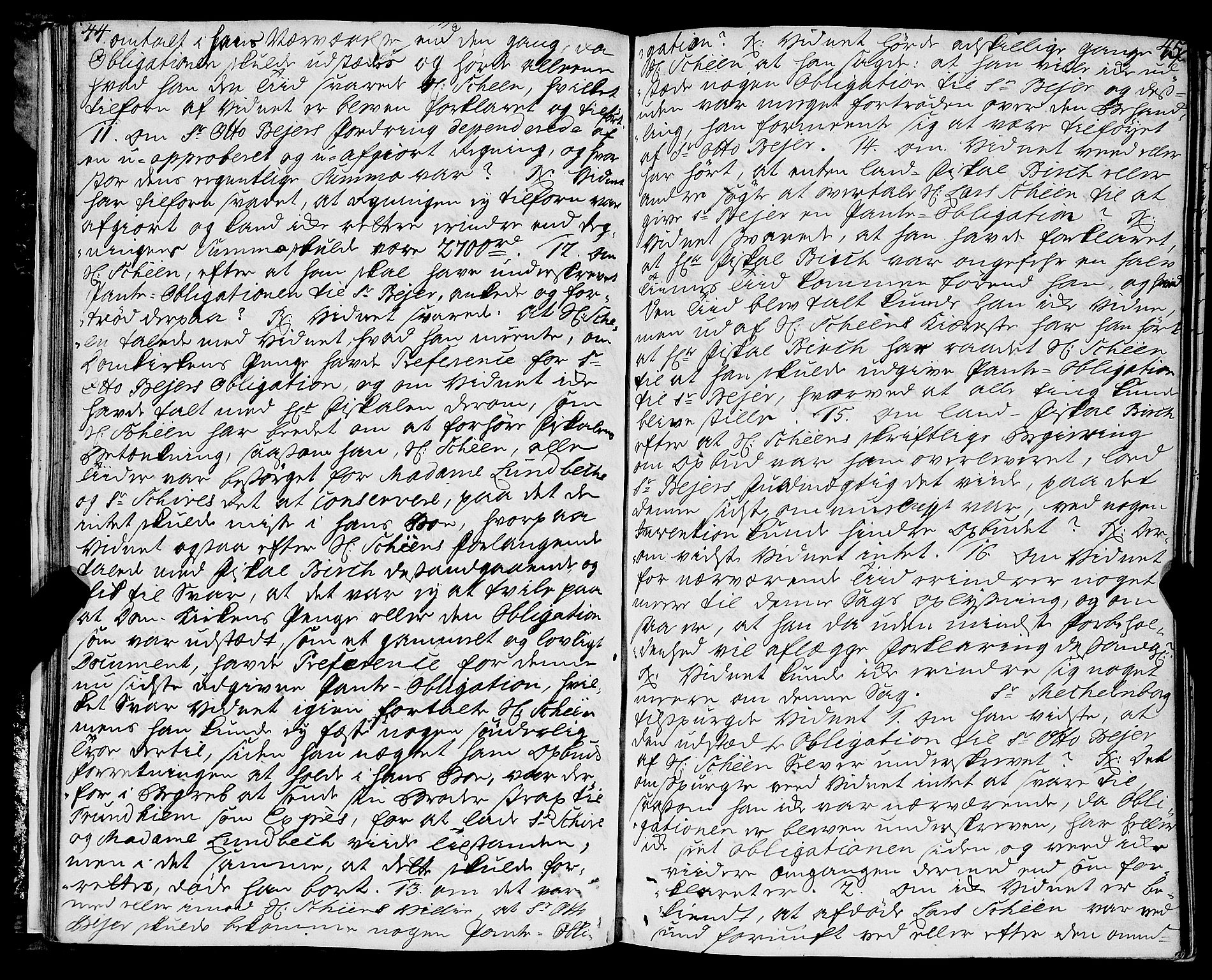 Kristiansund byfogd, AV/SAT-A-4587/A/01/L0003: Justisprotokoll. Aut. 19.06.1758. m/register, 1758-1773, p. 44-45