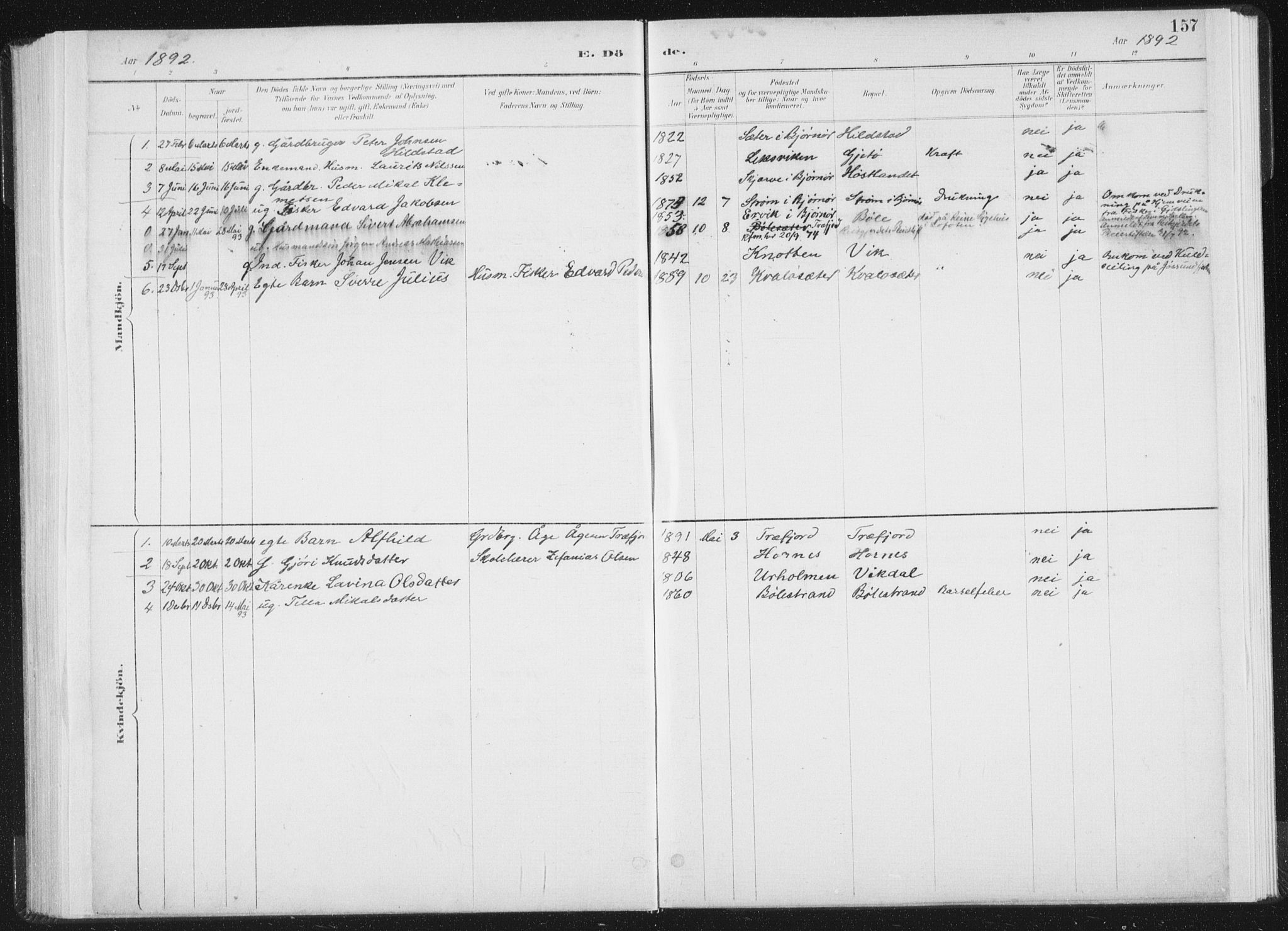 Ministerialprotokoller, klokkerbøker og fødselsregistre - Nord-Trøndelag, AV/SAT-A-1458/771/L0597: Parish register (official) no. 771A04, 1885-1910, p. 157