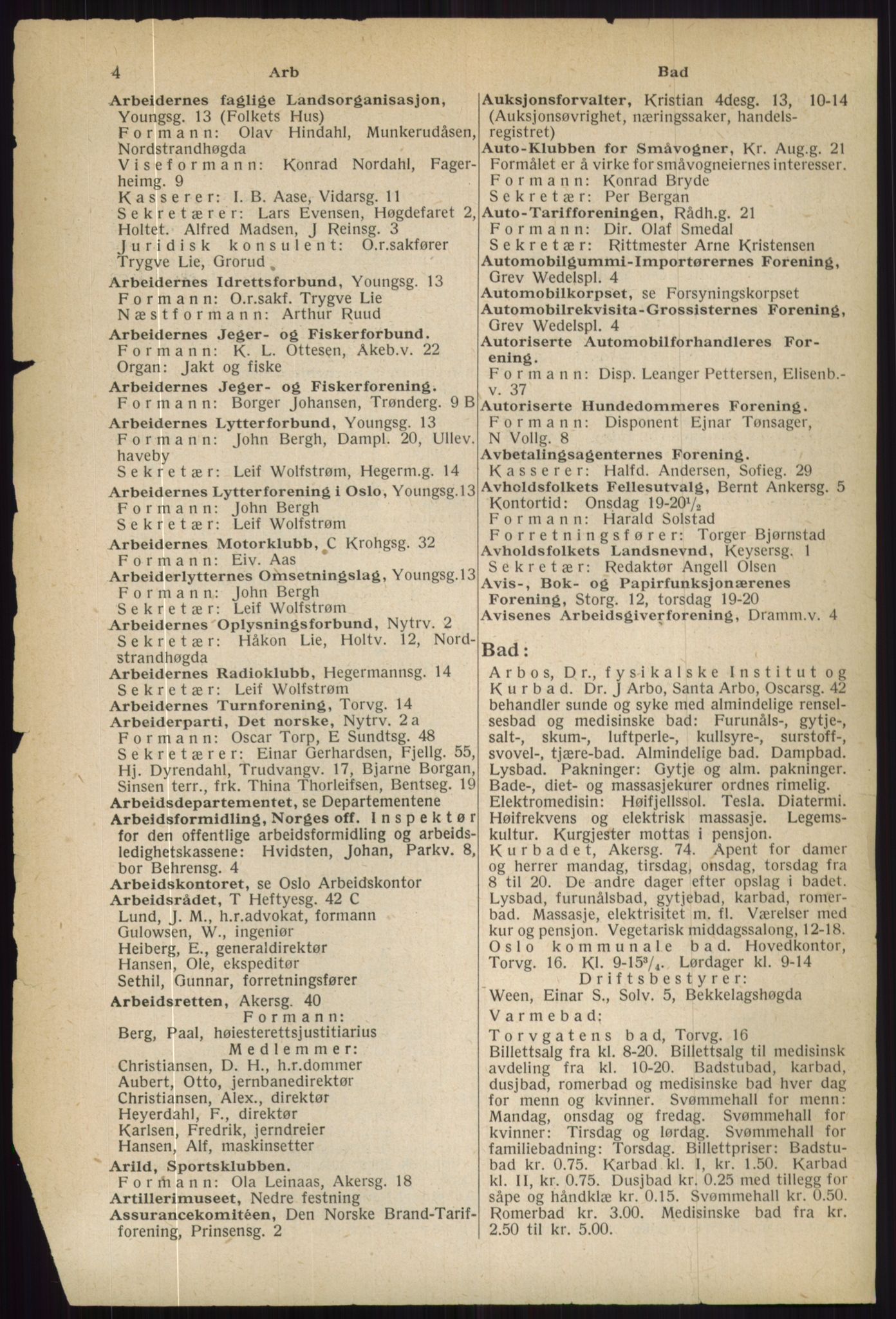 Kristiania/Oslo adressebok, PUBL/-, 1936, p. 4