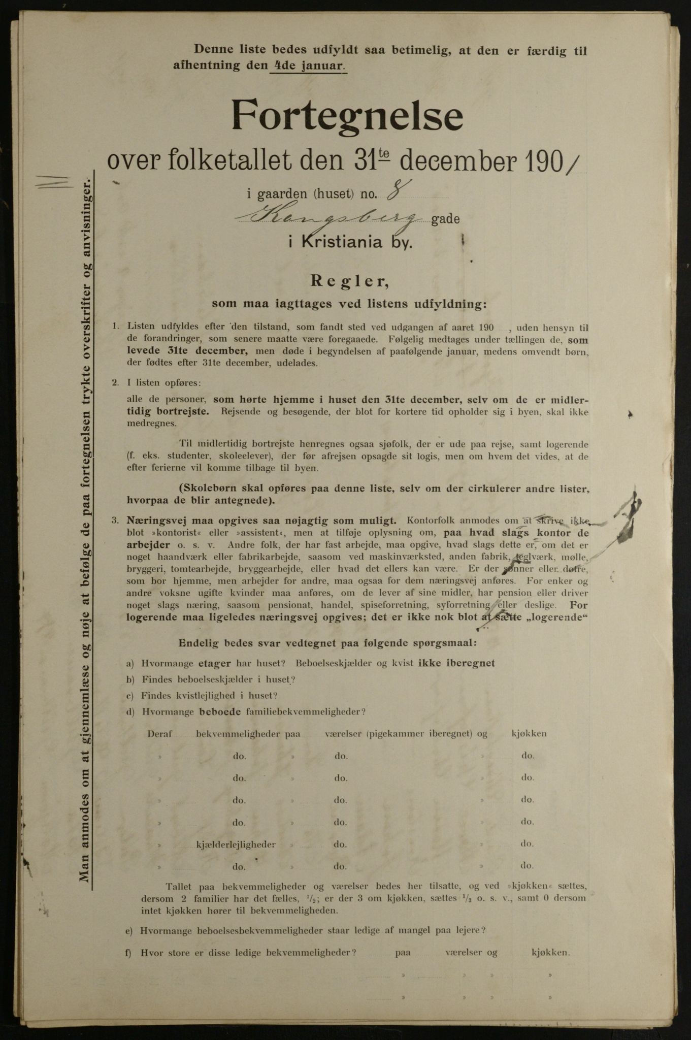 OBA, Municipal Census 1901 for Kristiania, 1901, p. 8193