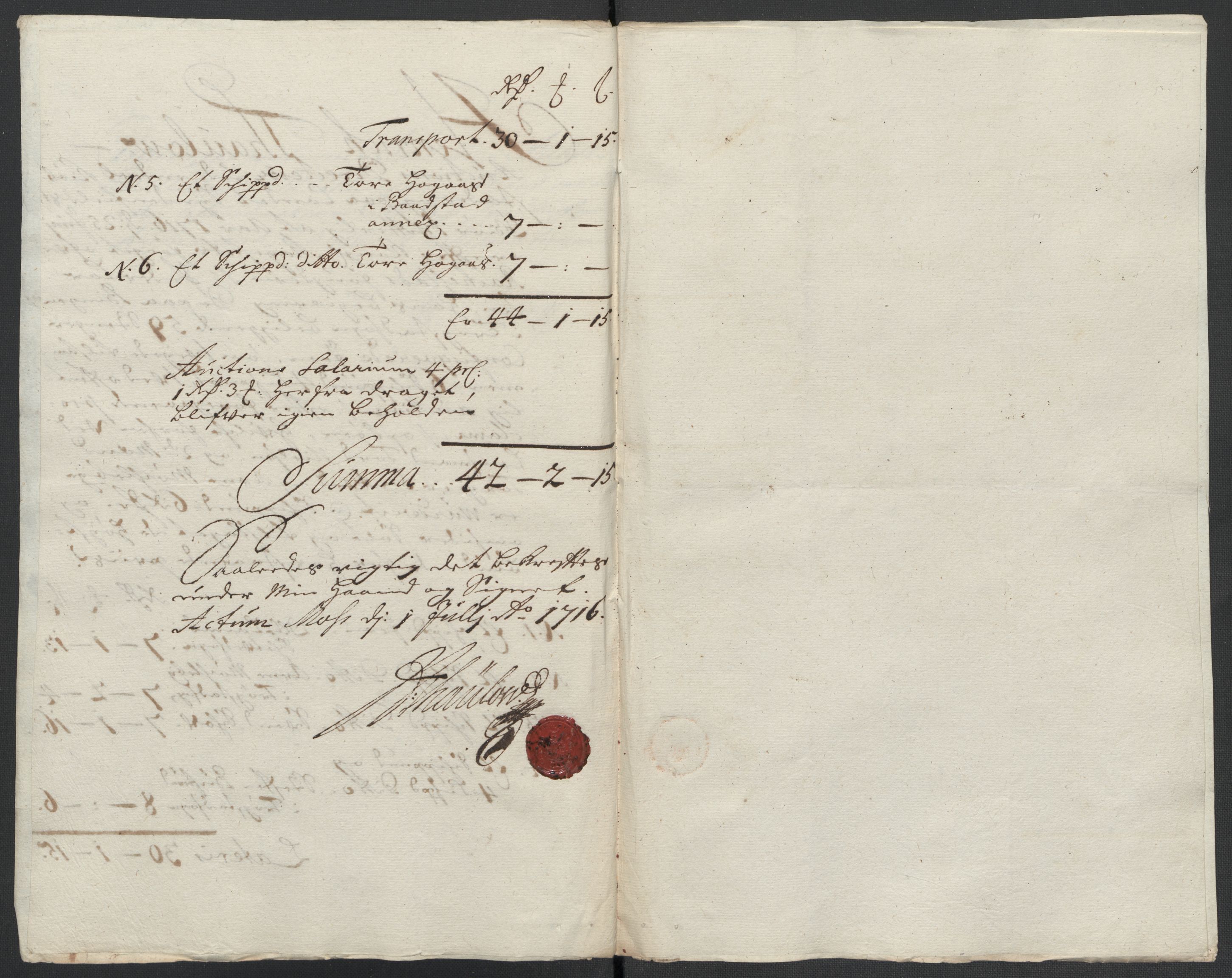 Rentekammeret inntil 1814, Reviderte regnskaper, Fogderegnskap, AV/RA-EA-4092/R07/L0312: Fogderegnskap Rakkestad, Heggen og Frøland, 1716, p. 5