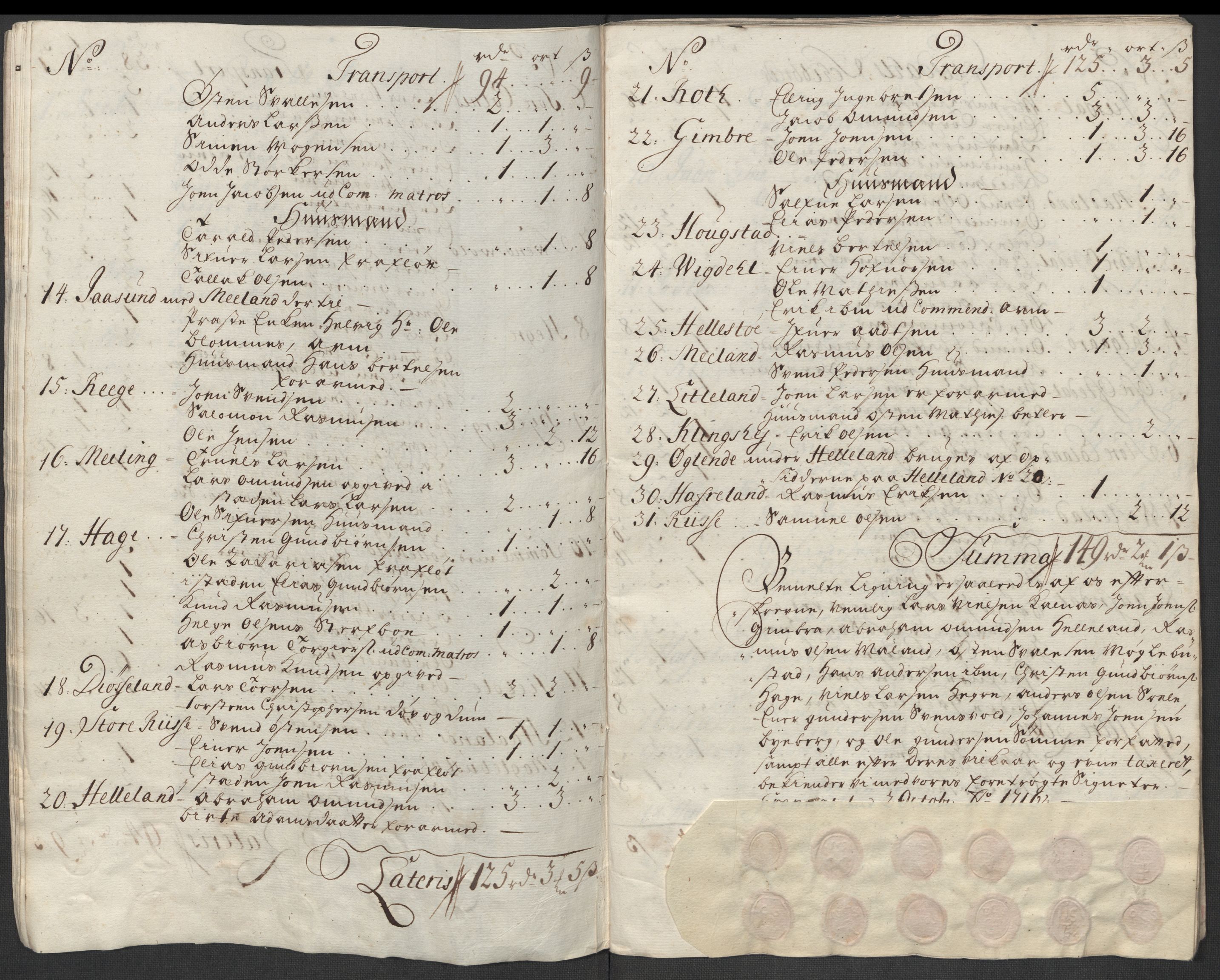 Rentekammeret inntil 1814, Reviderte regnskaper, Fogderegnskap, AV/RA-EA-4092/R46/L2740: Fogderegnskap Jæren og Dalane, 1715-1716, p. 336