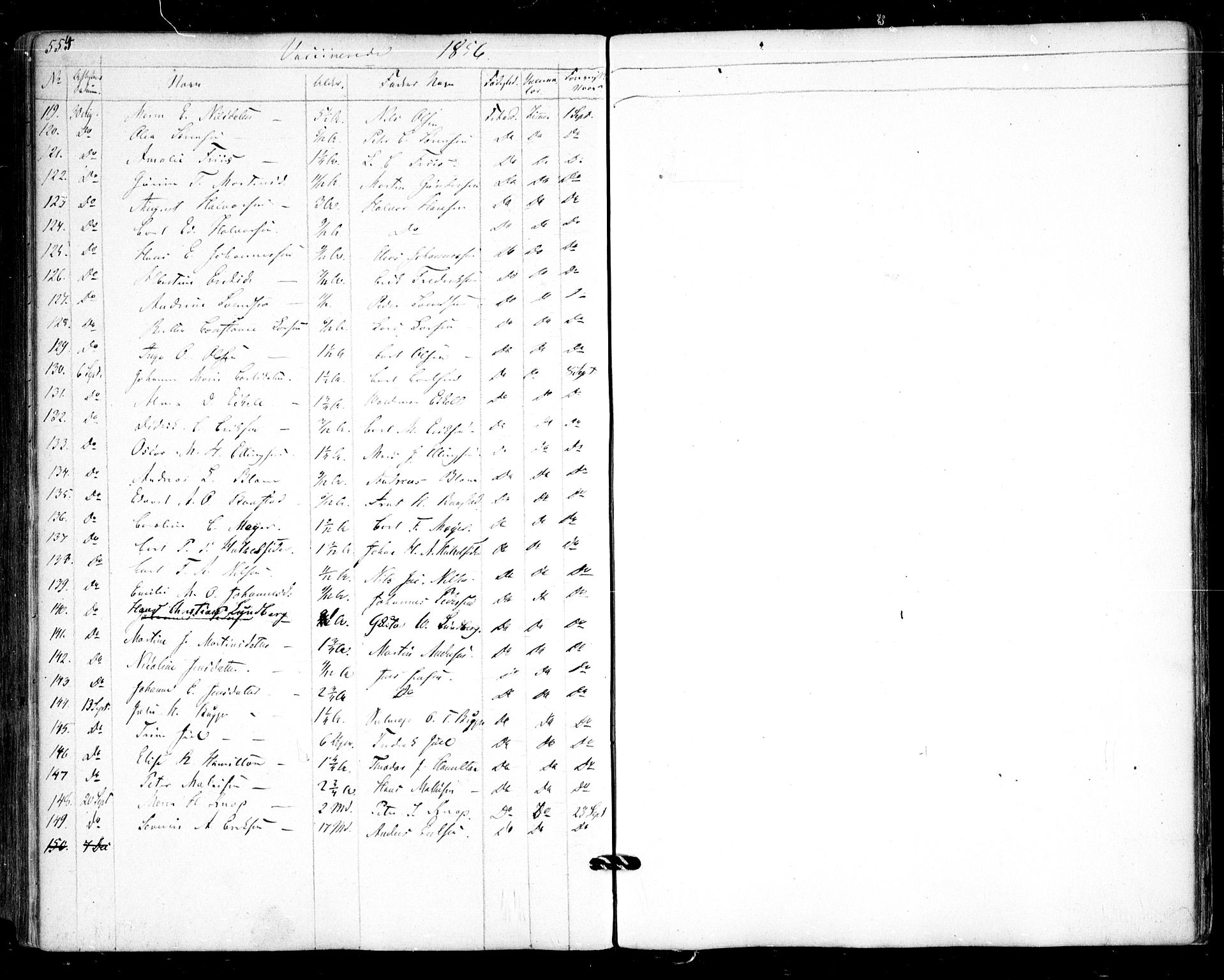 Halden prestekontor Kirkebøker, AV/SAO-A-10909/F/Fa/L0006: Parish register (official) no. I 6, 1845-1856, p. 554