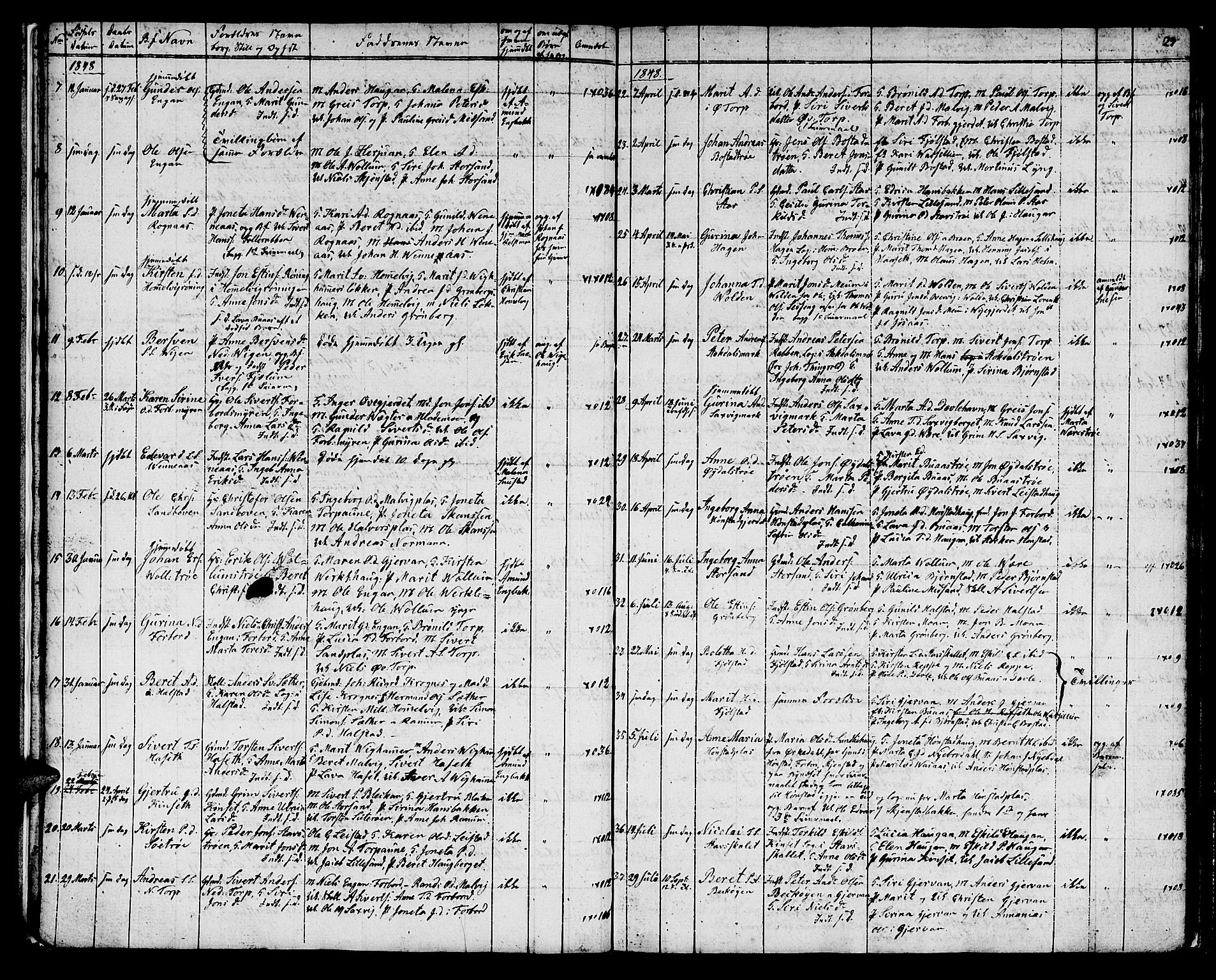 Ministerialprotokoller, klokkerbøker og fødselsregistre - Sør-Trøndelag, AV/SAT-A-1456/616/L0421: Parish register (copy) no. 616C04, 1834-1850, p. 27